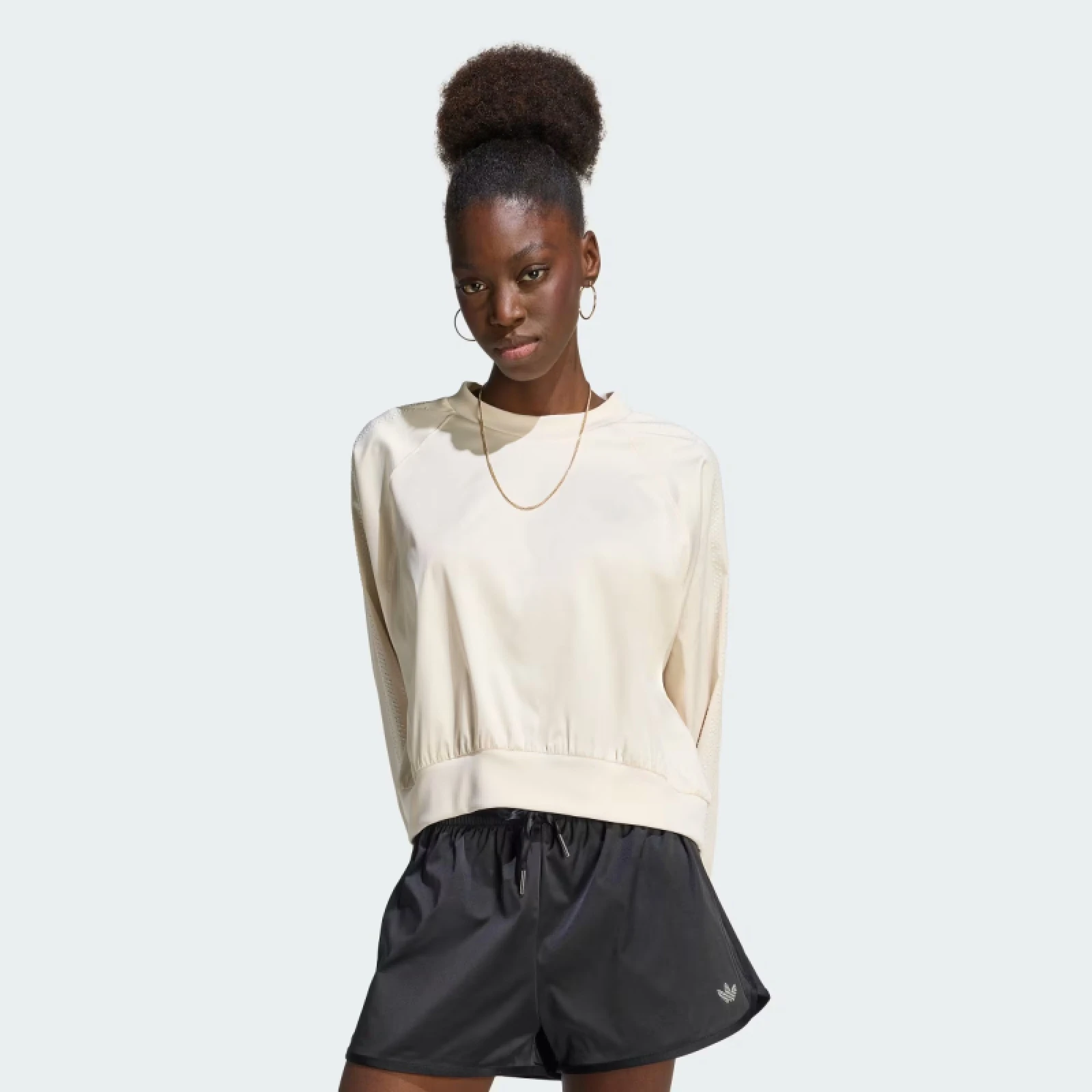 Női kapucnis pulóver ADIDAS ORIGINALS PEARL CREW WONWHI · záber 4