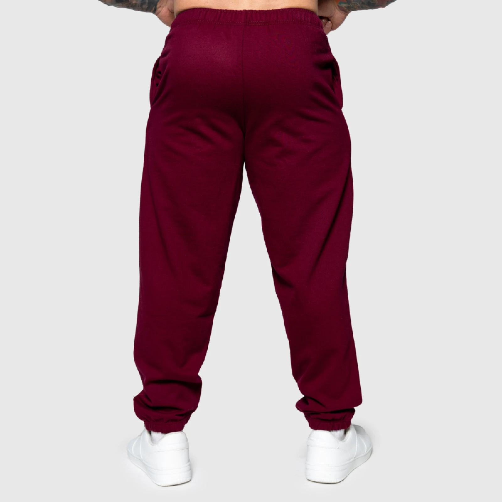 Oversized melegítőnadrág Iron Aesthetics Relaxed, bordó · záber 3