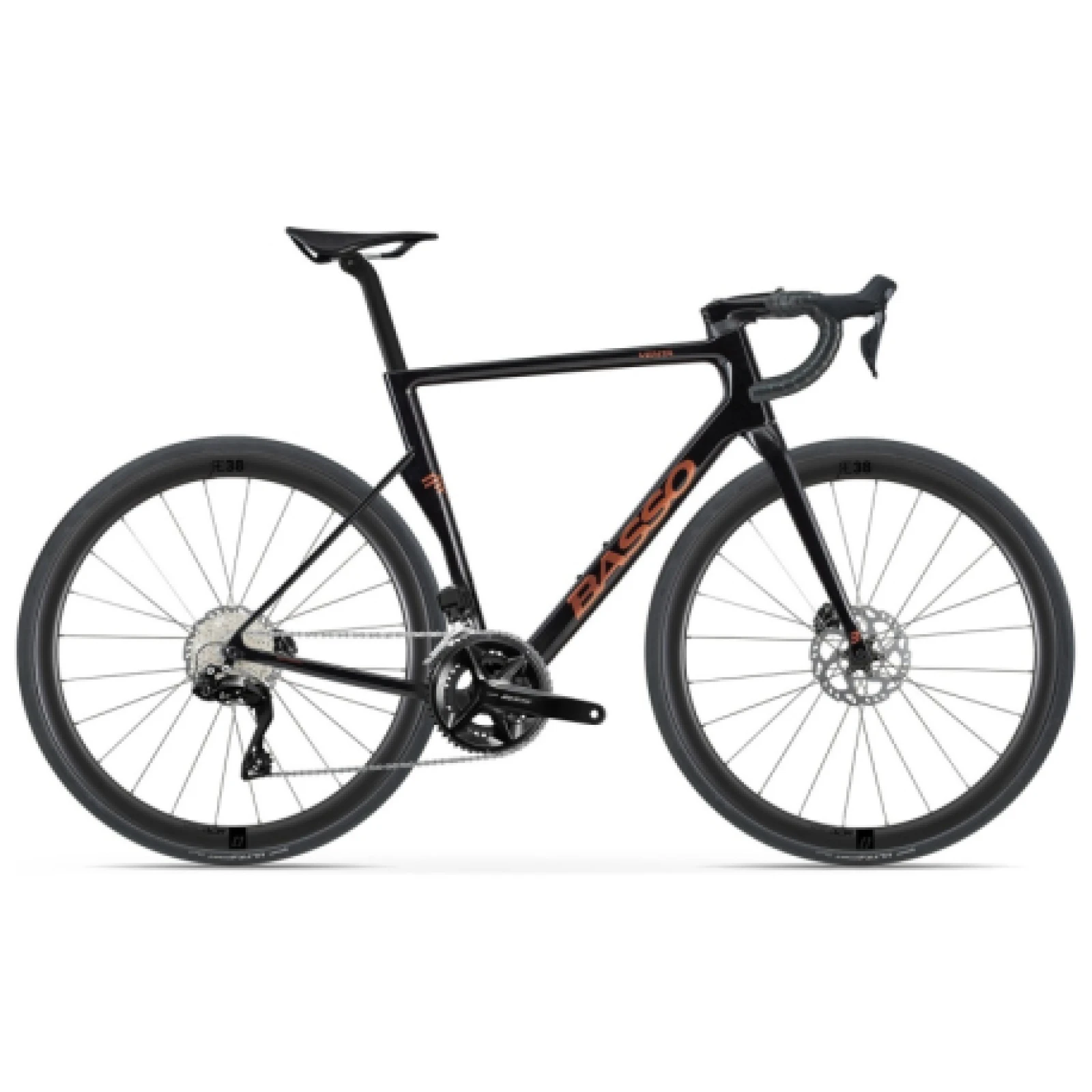 Országúti kerékpár BASSO Venta R, Shimano 105 DI2, Microtech RE38, magma black · záber 1
