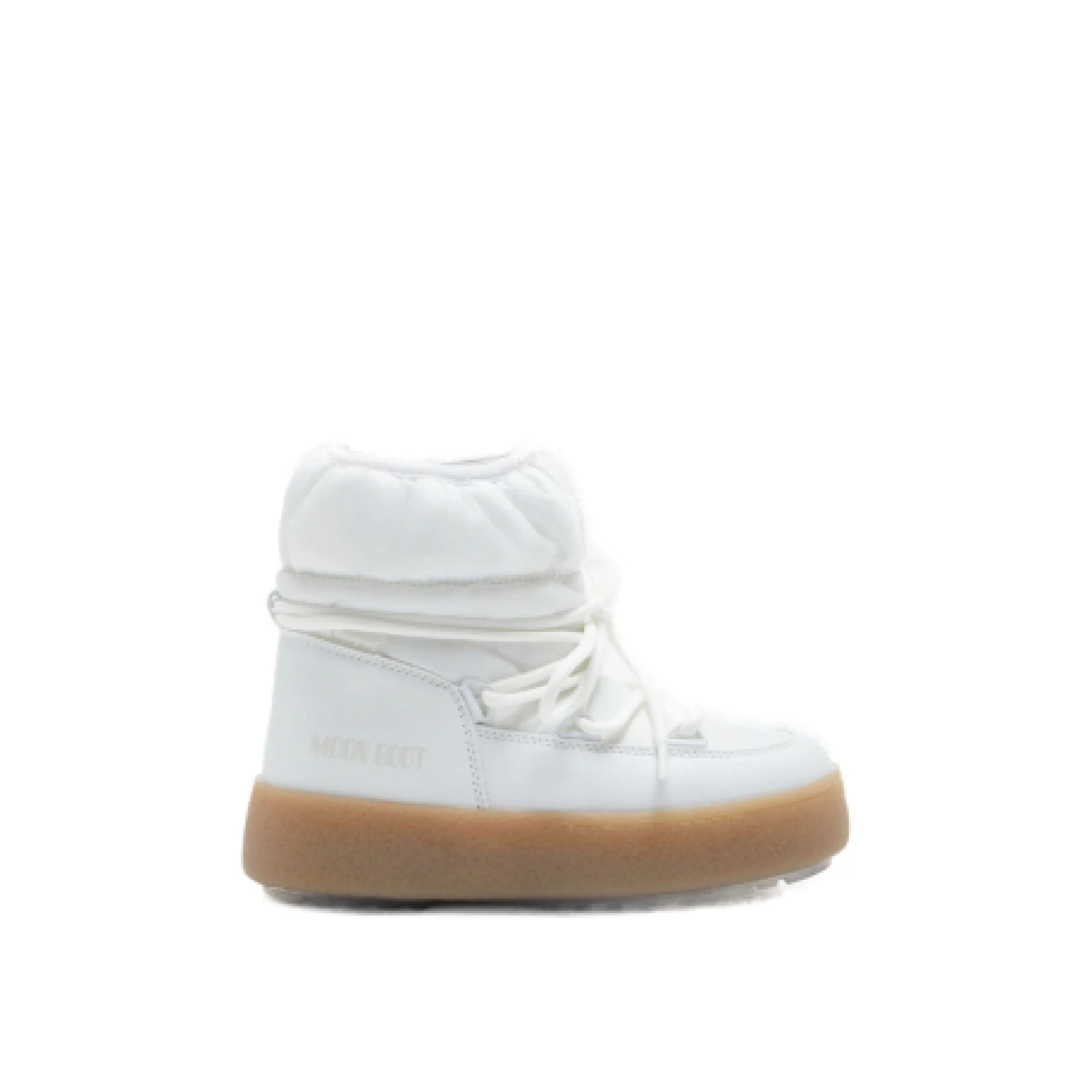 Lány téli bokacsizmák MOON BOOT JTRACK LOW NYLON WP, 002 white · záber 1