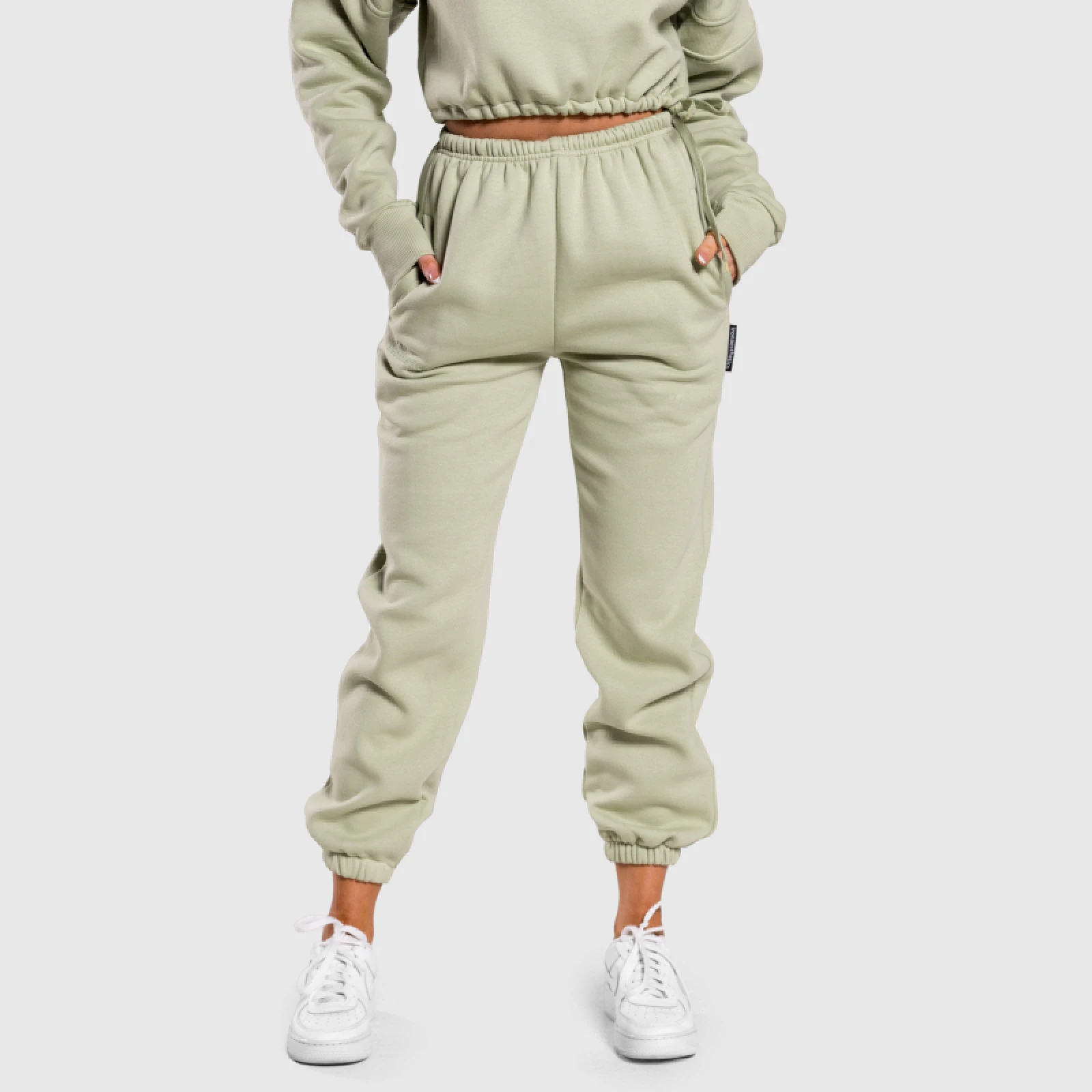 Női oversized melegítőnadrág Iron Aesthetics Simone, zöld · záber 2