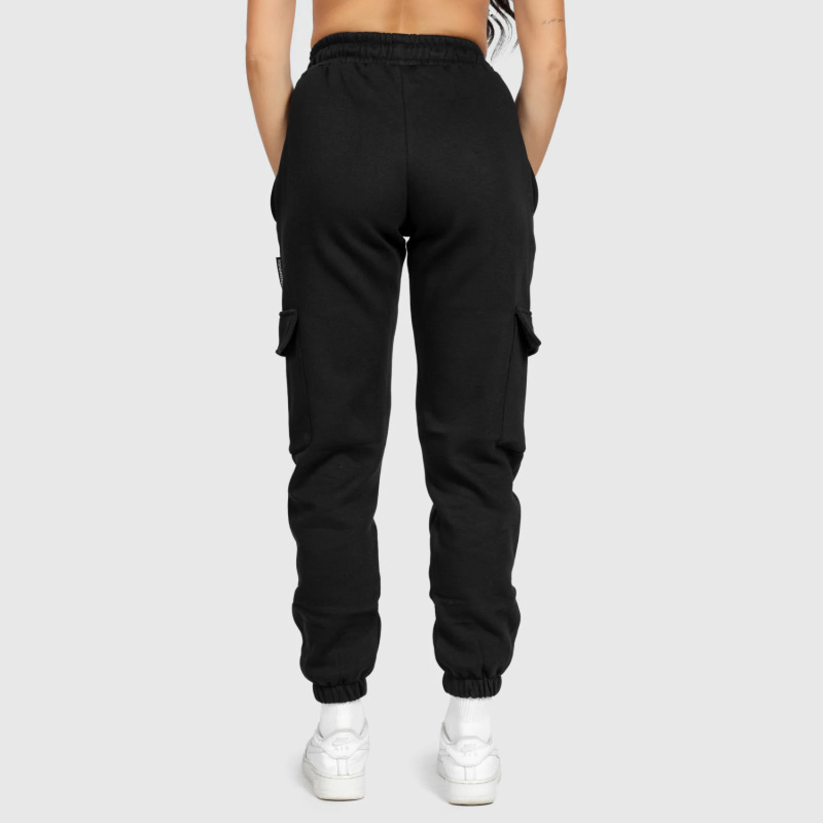 Női melegítőnadrág Iron Aesthetics Cargo, fekete · záber 5