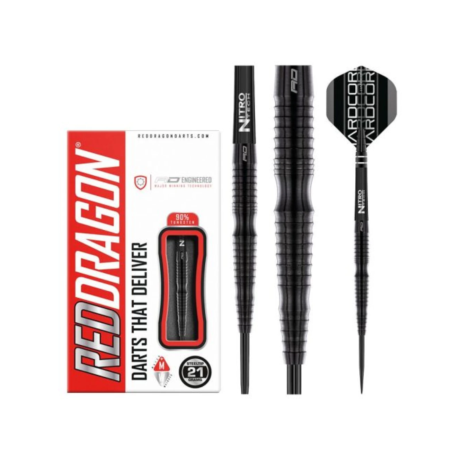 DART SZETT RED DRAGON STEEL RAZOR EDGE EXTREME: 24g 90% gravírozott · záber 5