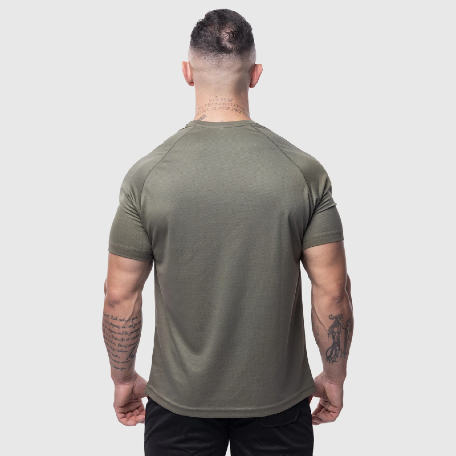 Férfi sportpóló Iron Aesthetics Training, zöld · záber 5
