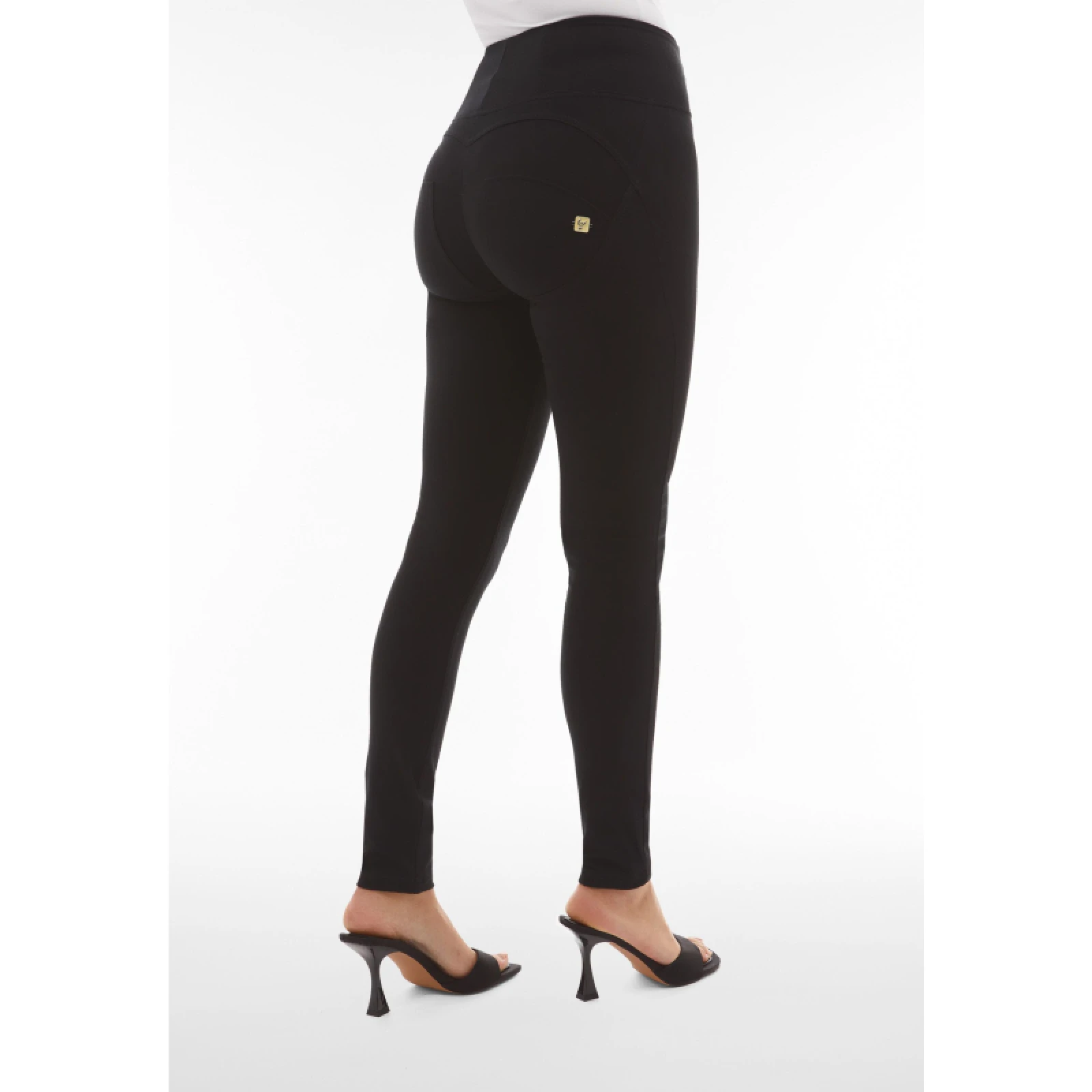 Női jeggings nadrág FREDDY WR.UP® skinny push up organic cotton trousers with high waist-Grey · záber 3