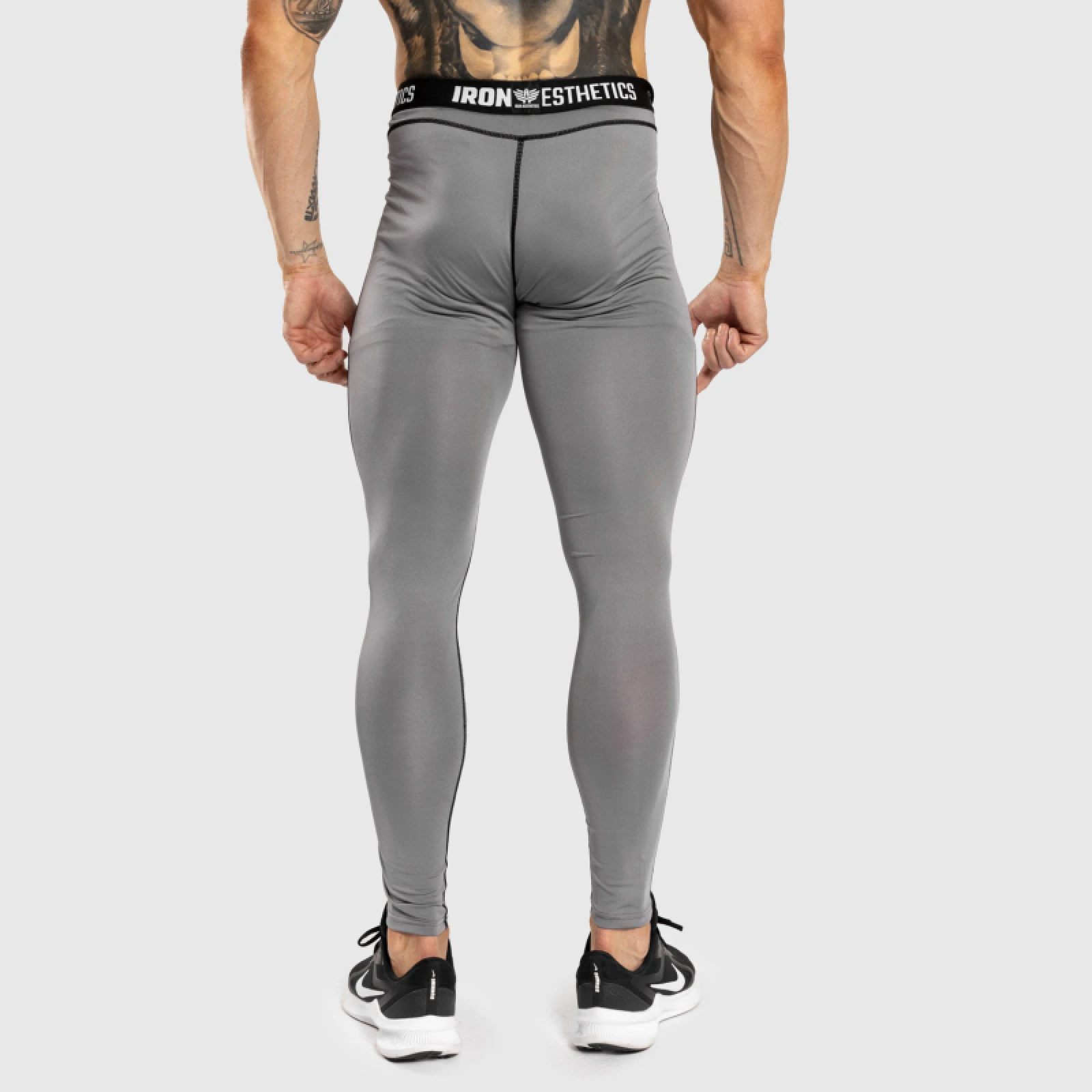 Férfi sportleggings Iron Aesthetics Dry Cool, szürke · záber 4