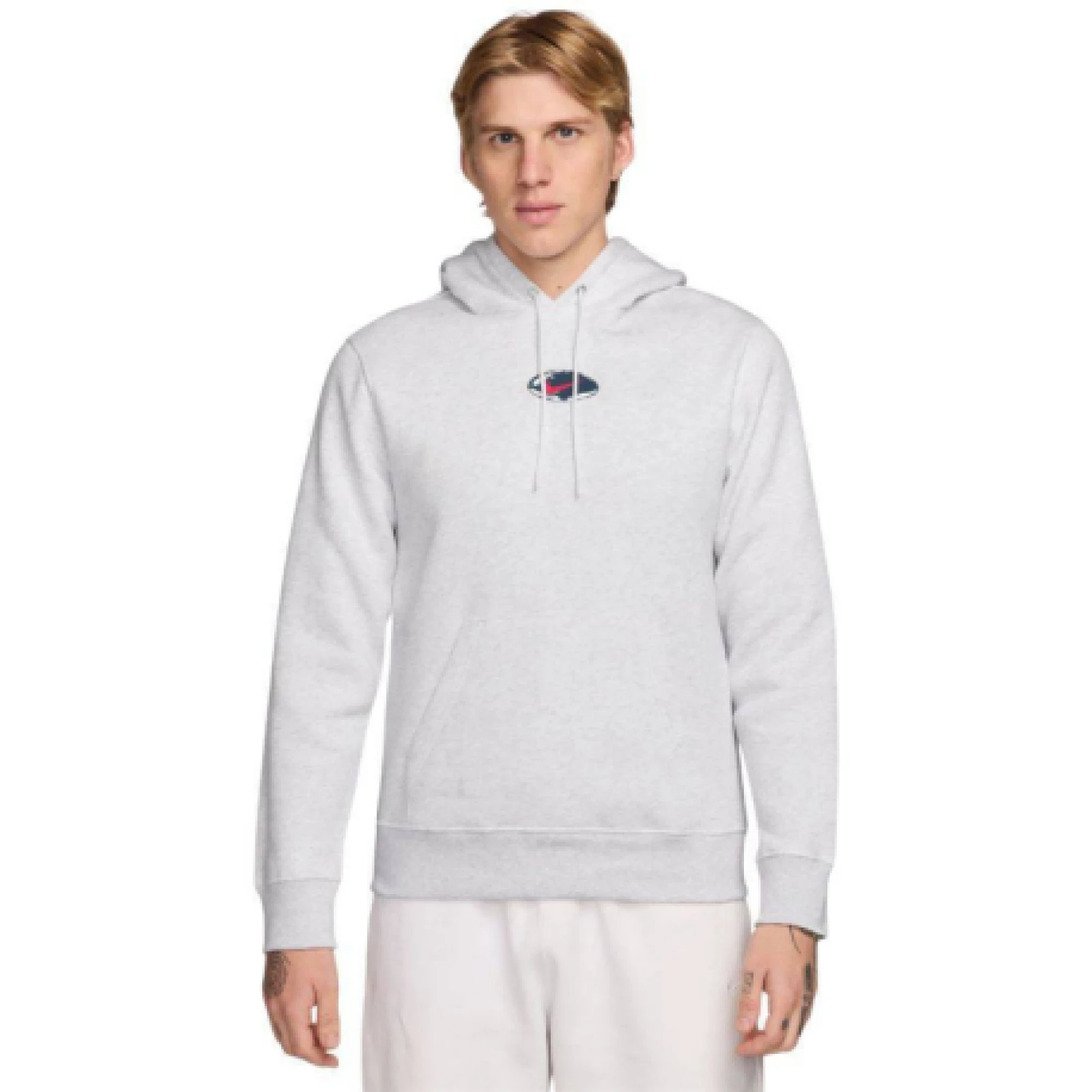 Férfi kapucnis pulóver NIKE U NSW HDY CLUB PO BB OC 2 BIRCH HEATHER · záber 1