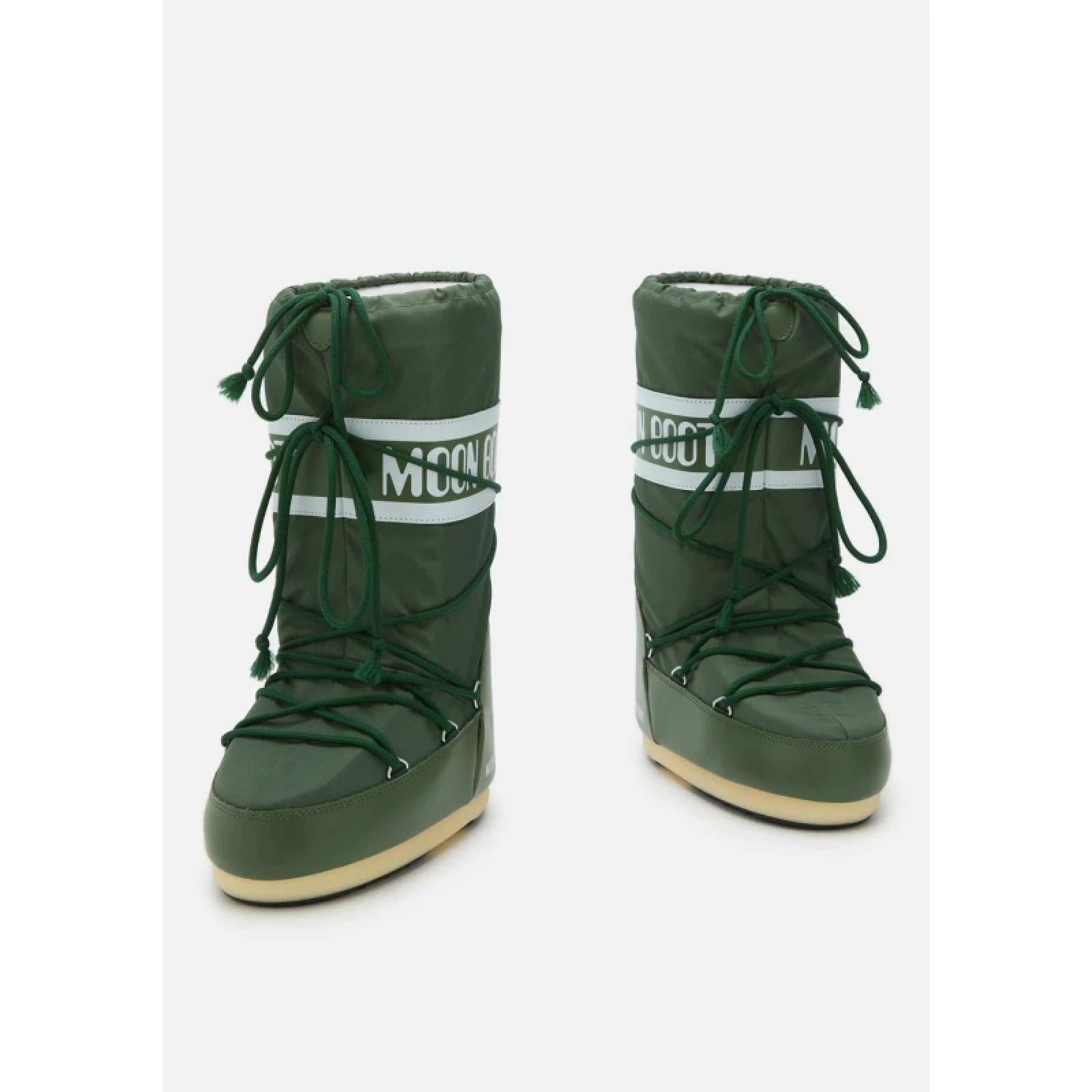 Magas téli cipők MOON BOOT MB ICON NYLON G016 FOREST GREEN · záber 3