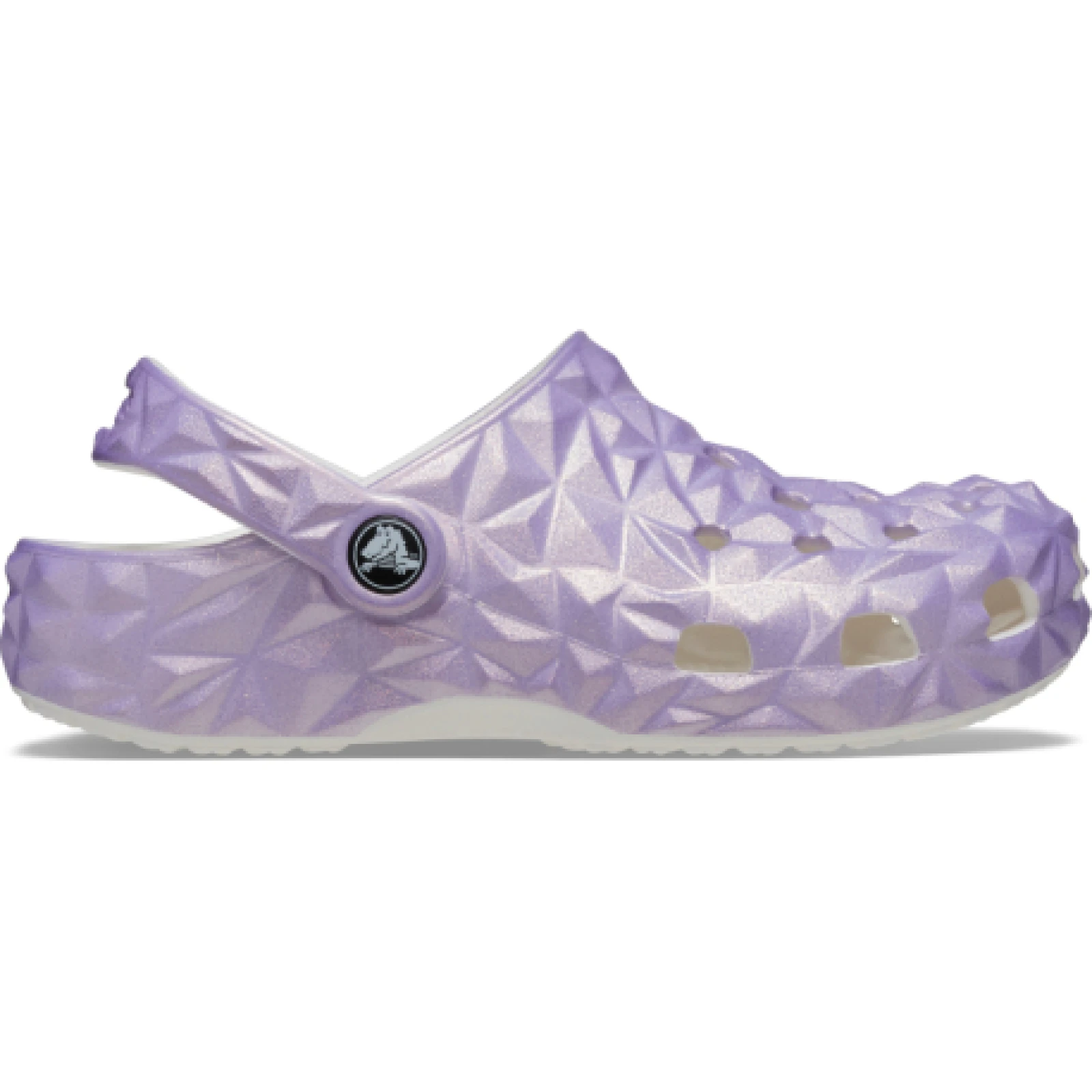 Lányi krokszik (szabadidőcipő) CROCS Classic Iridescent Geo CGK white · záber 1
