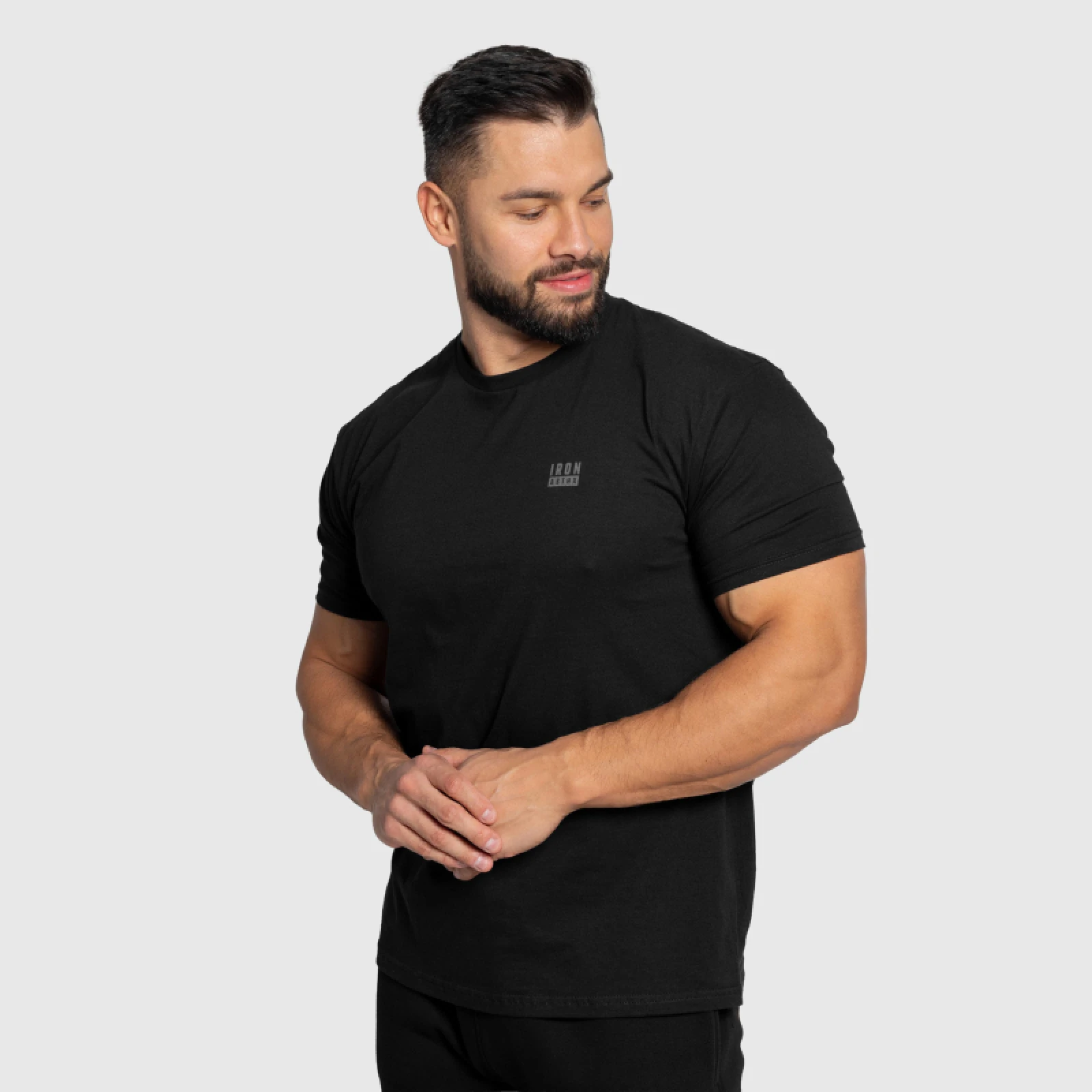 Férfi póló Iron Aesthetics Blackout, fekete · záber 5
