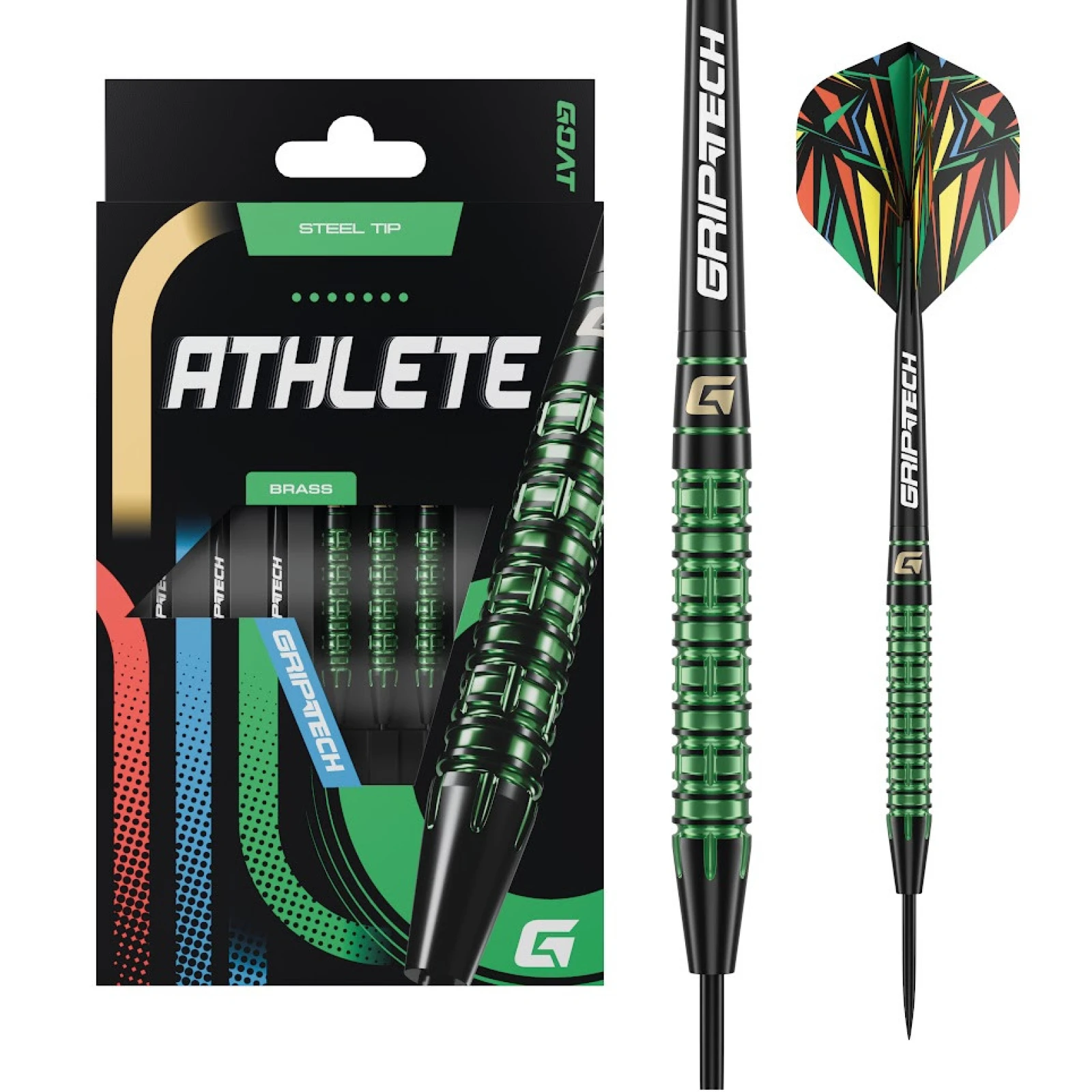 Darts szett GOAT Athlete Green steel réz, 10g · záber 1