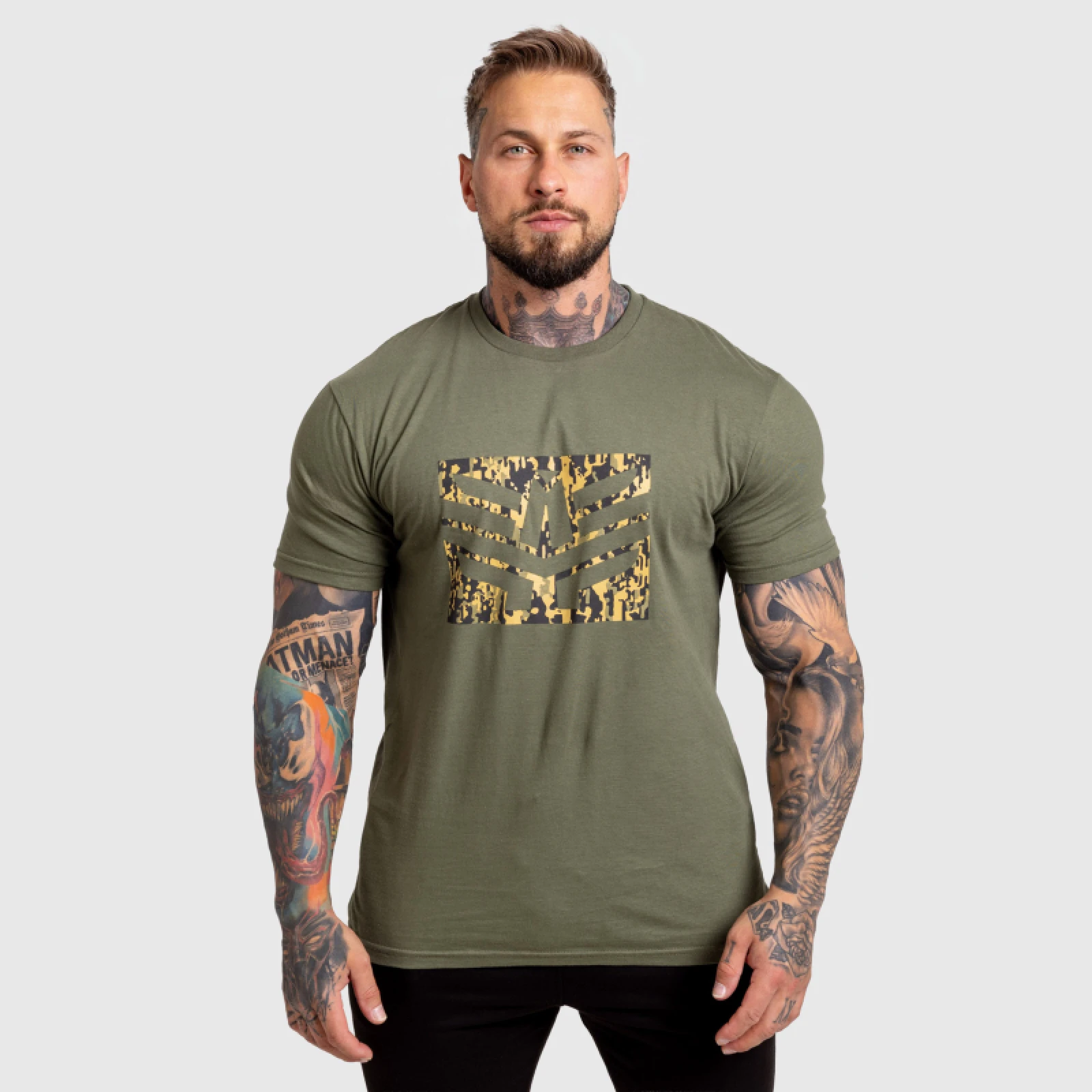 Férfi póló Iron Aesthetics Tactical, zöld · záber 1
