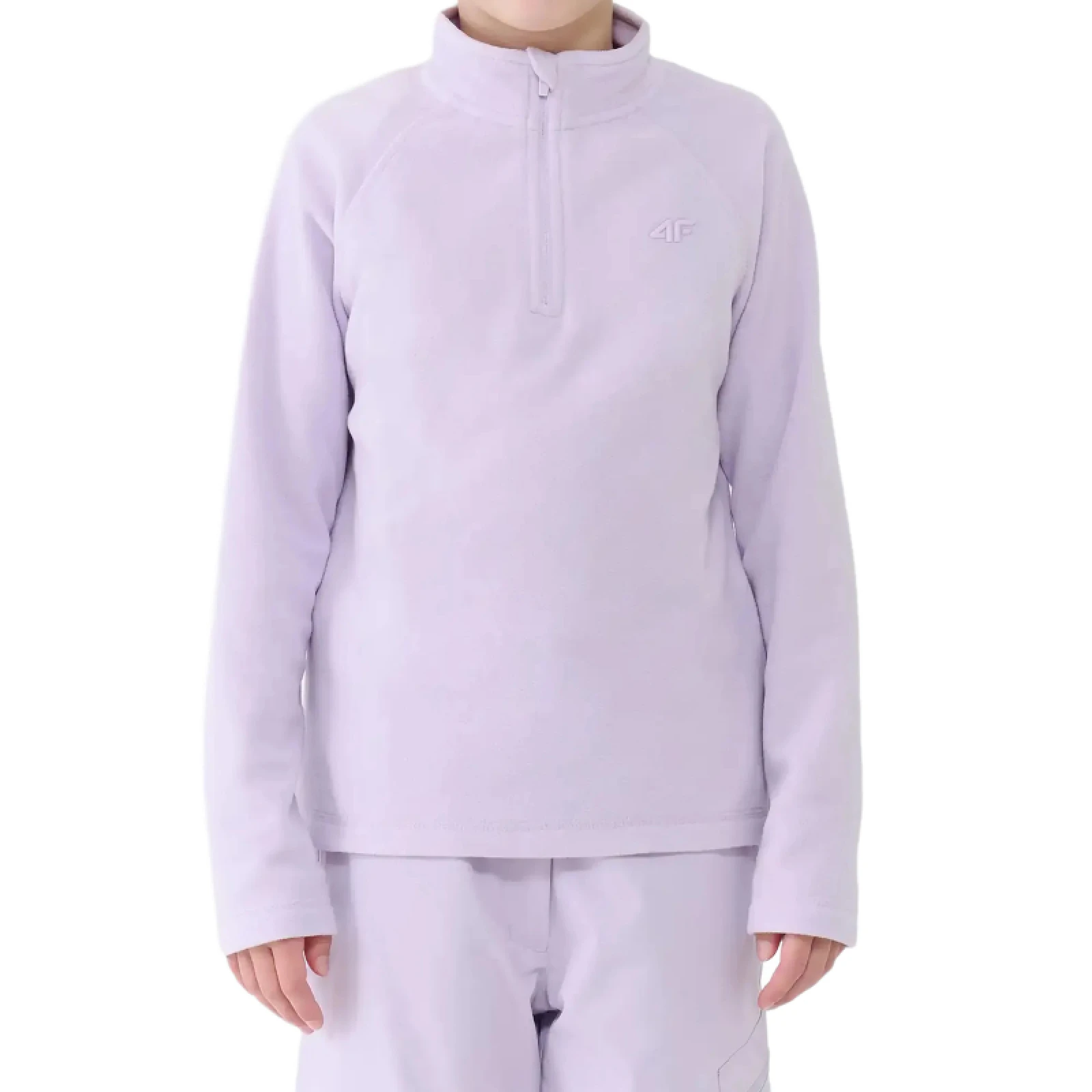 Lány síelés Polár pulóver 4F JUNIOR FLEECE UNDERWEAR F060-4FJWAW25UFLEF060-51S-VIOLET · záber 2