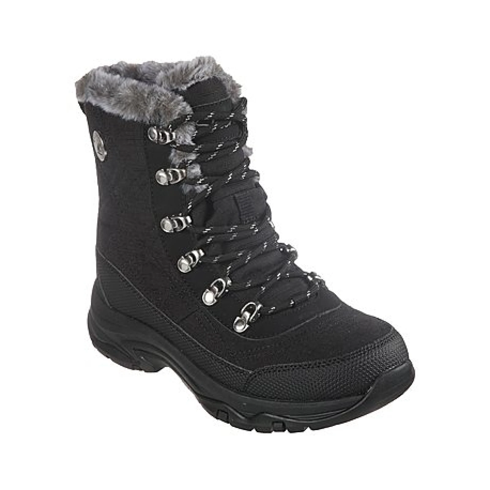 Női magas téli csizmák SKECHERS Trego Cold Blues grey · záber 6