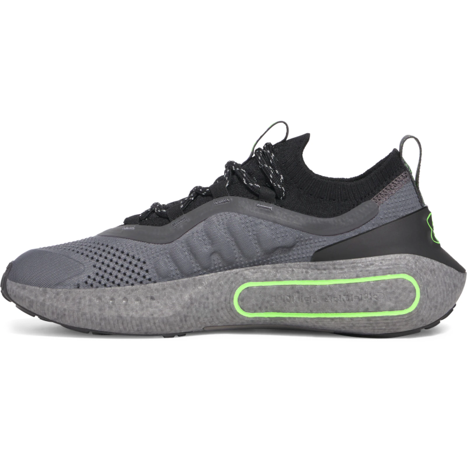 Férfi szabadidőcipő UNDER ARMOUR UA U Phantom 4 RFLCT castlerock black hyper green · záber 2