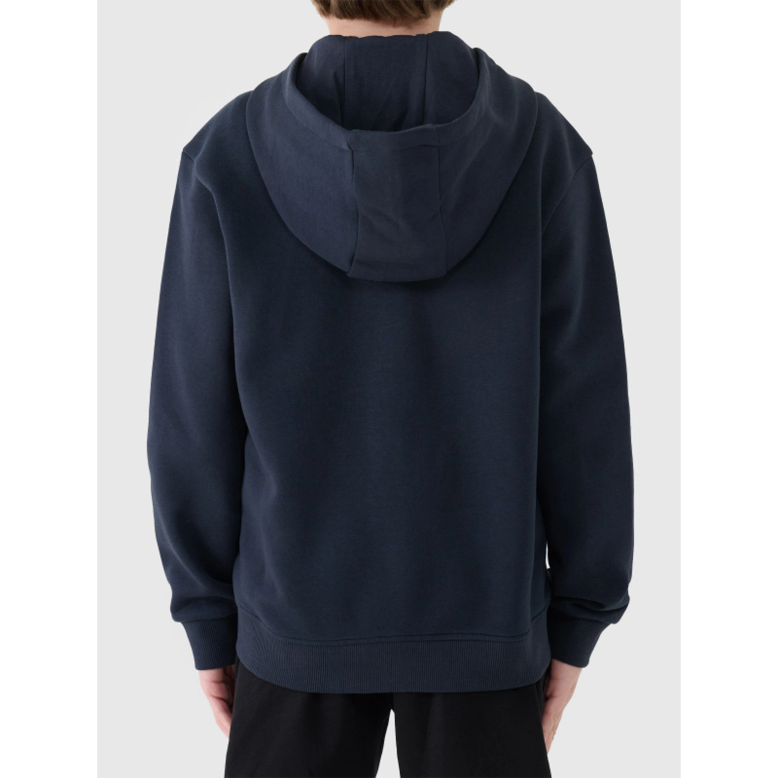 Fiú bélelt kapucnis pulóver zipzárral 4F JUNIOR SWEATSHIRT M1859-4FJWMM00TSWSM1859-31S-NAVY - Pohlavie: Gyerek · záber 2