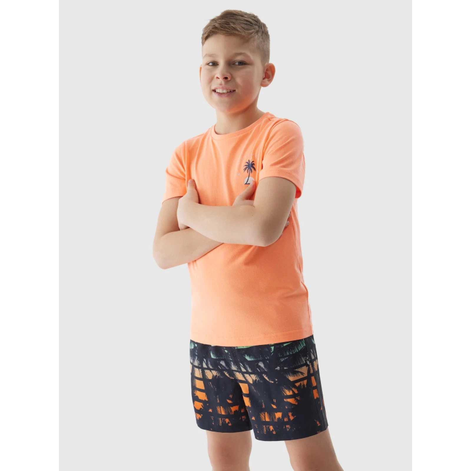 Fiú úszónadrágok 4F JUNIOR BOARD SHORTS-4FJWSS24UBDSM067-96S-MULTICOLOUR 6 · záber 4