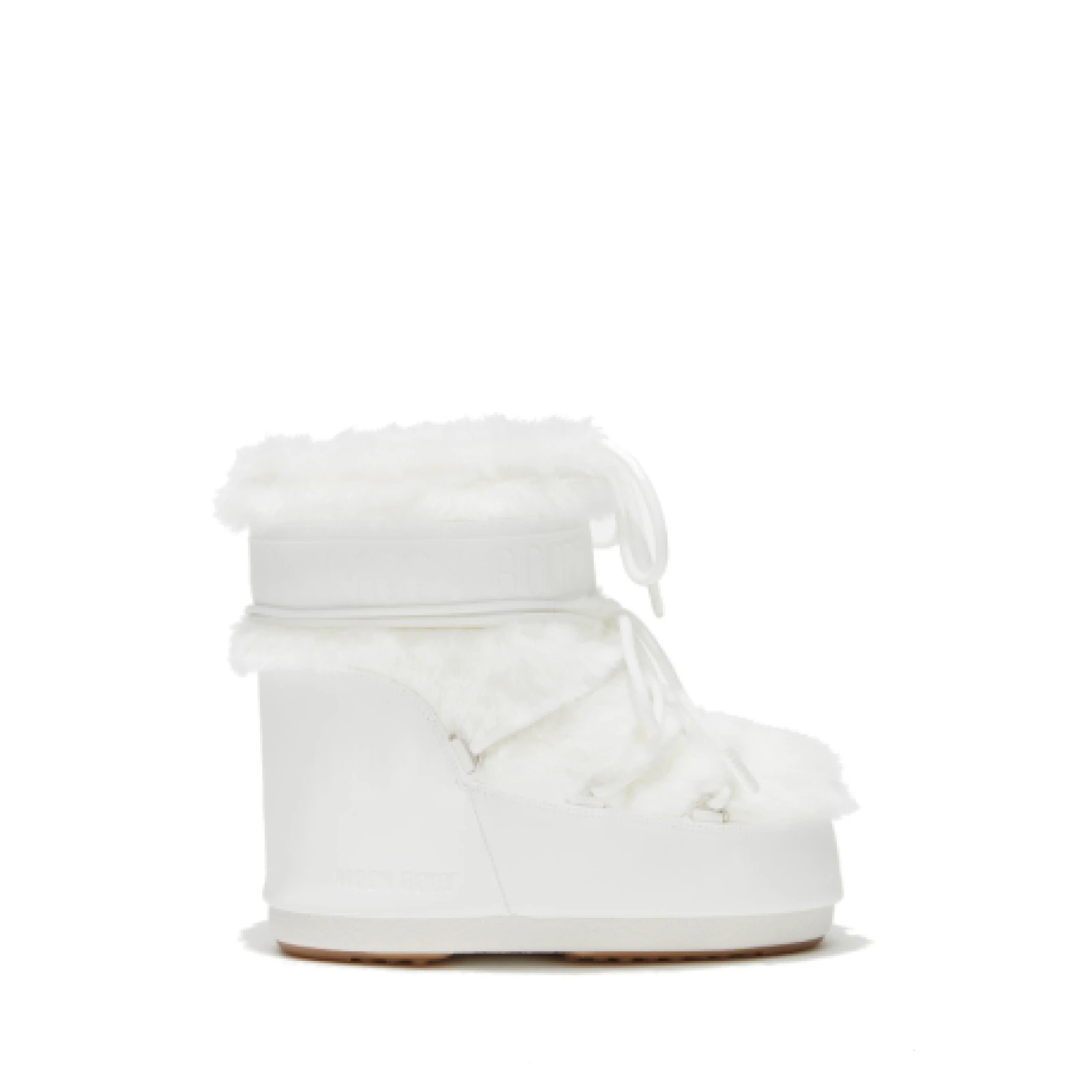 Női bokacsizmák télen MOON BOOT MB ICON LOW FAUX FUR, A002 OPTICAL WHITE · záber 1