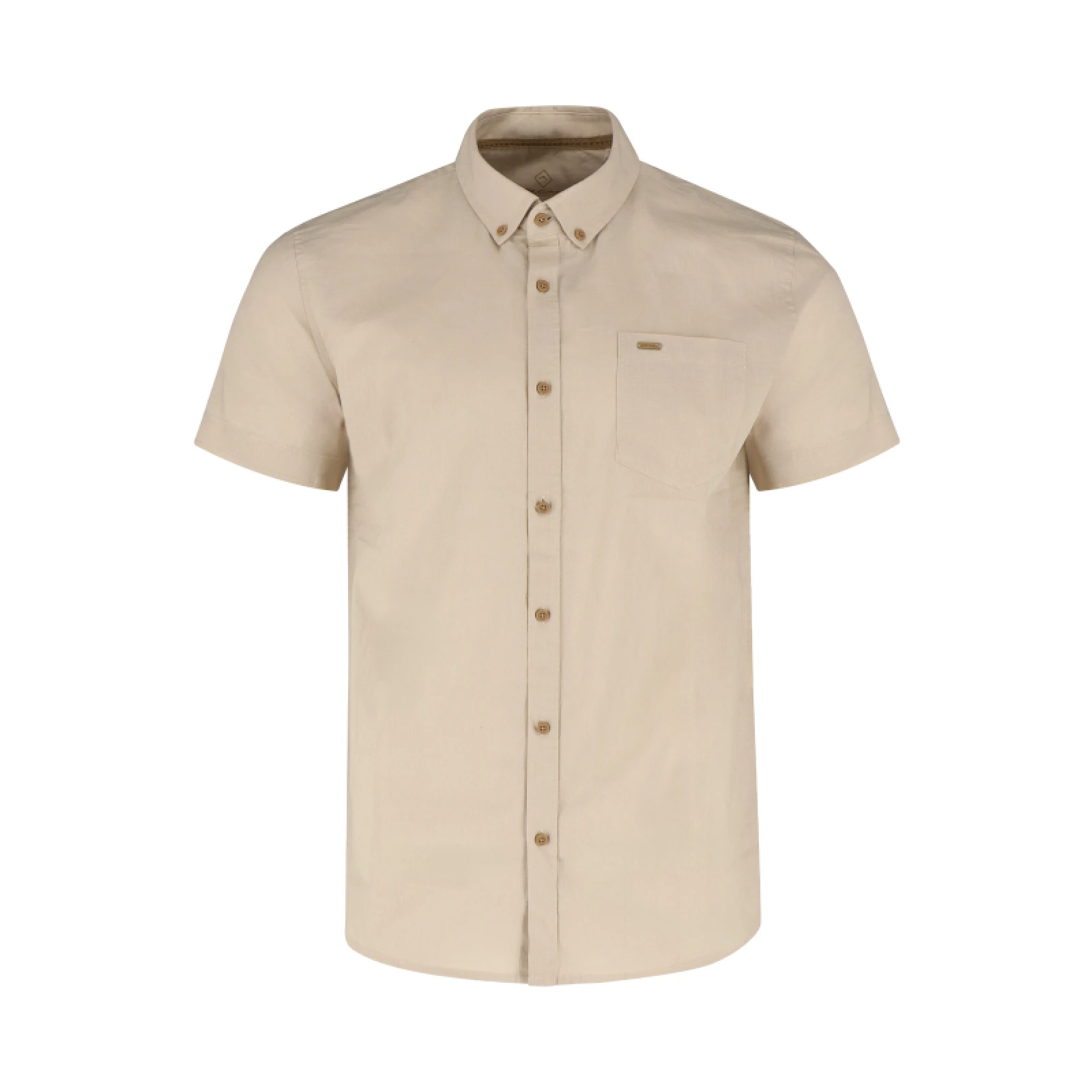 Férfi rövid ujjú ing VOLCANO LIN-102-BEIGE · záber 5