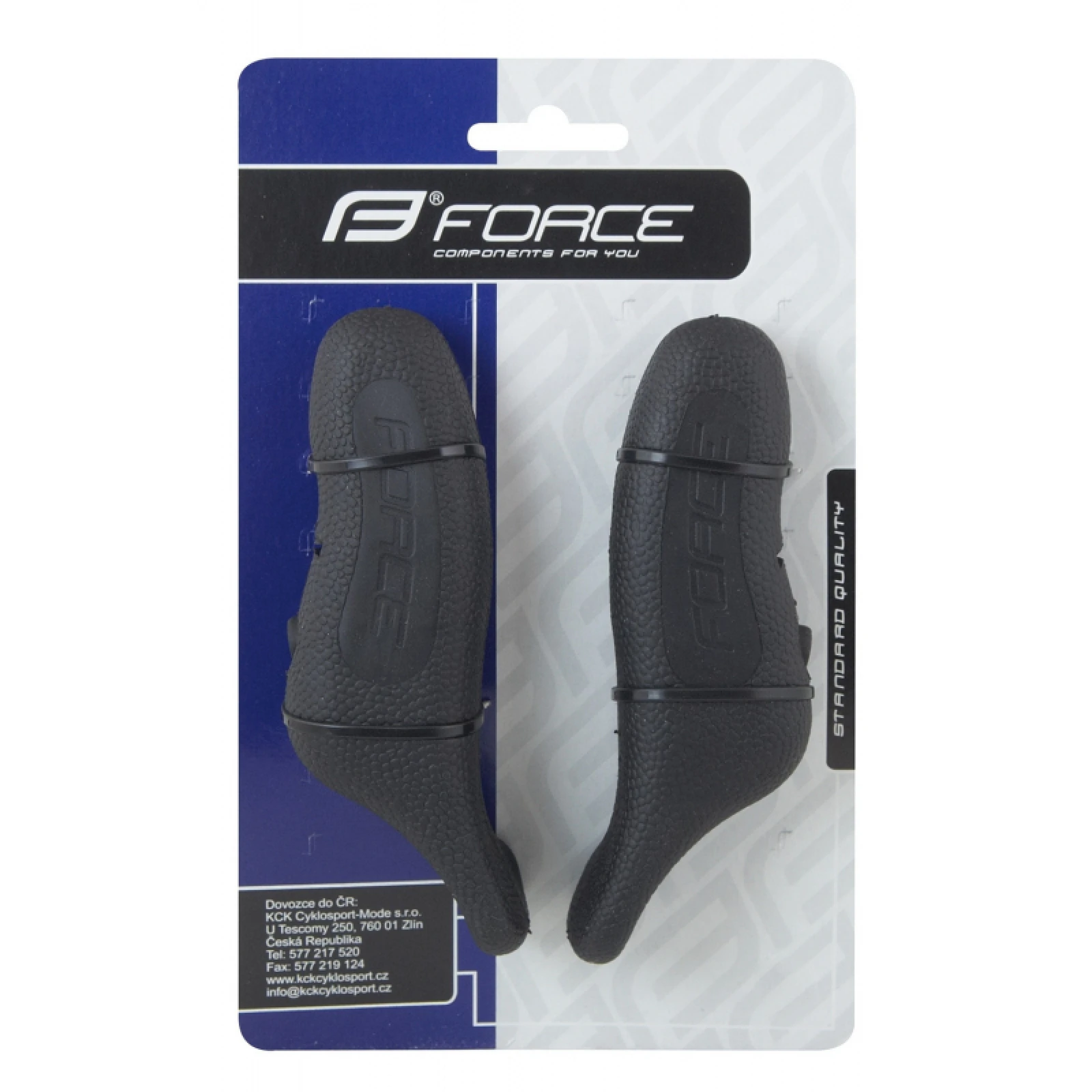 Bicikli kormányok (bulhorny) FORCE RAB 12 cm AL + rubber · záber 3