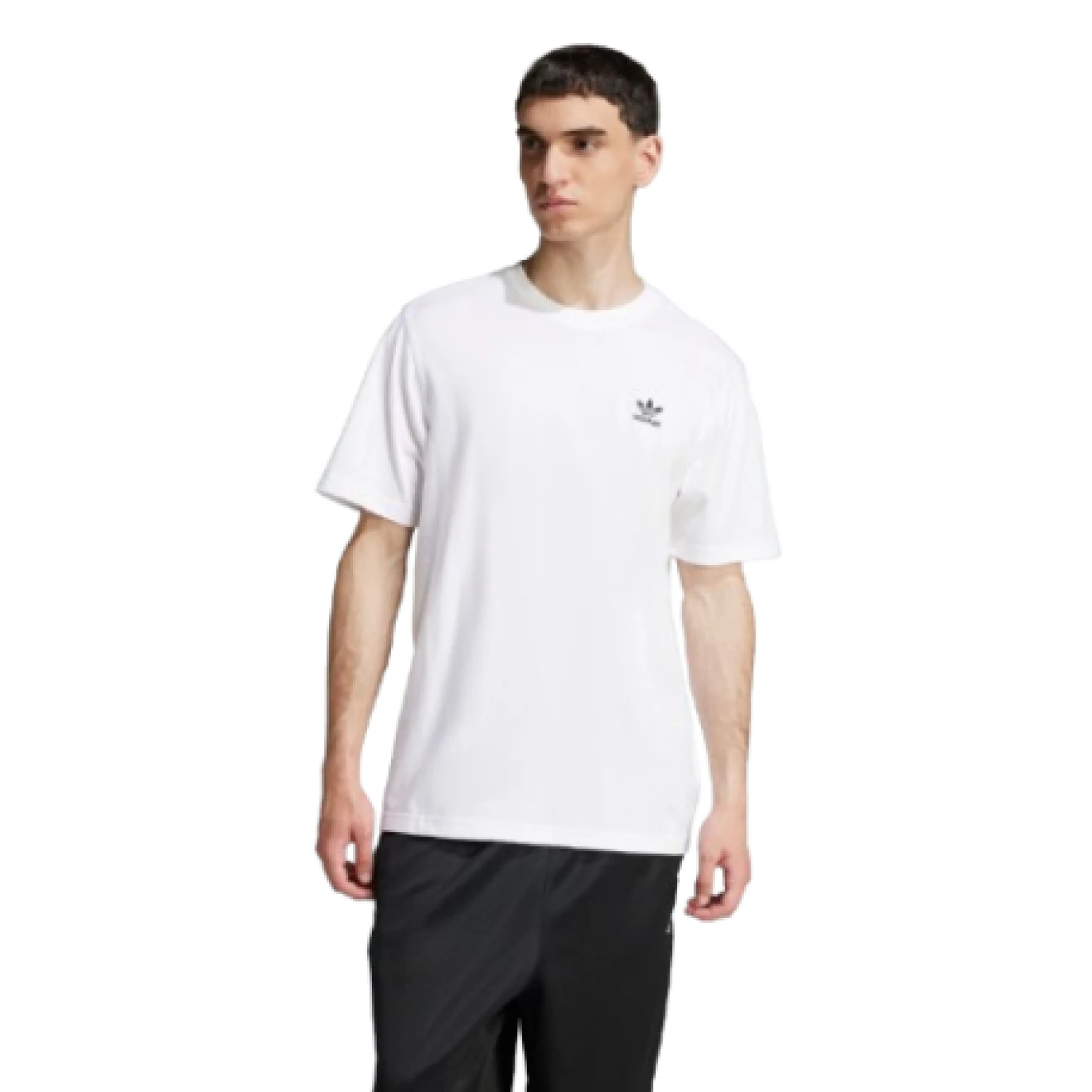 Férfi rövid ujjú póló ADIDAS ORIGINALS TREFOIL ESS TEE-WHITE · záber 1