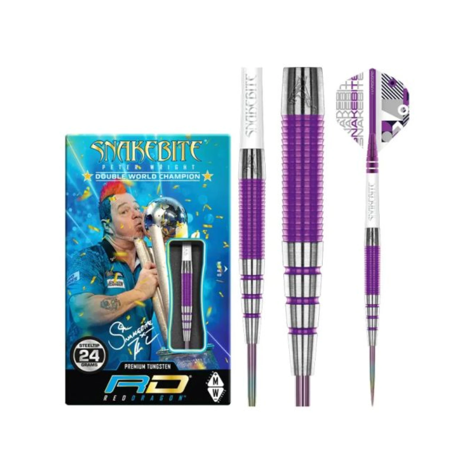 Dart szett Red Dragon steel Peter Wright PL15 Medusa, 24g, 90% · záber 5