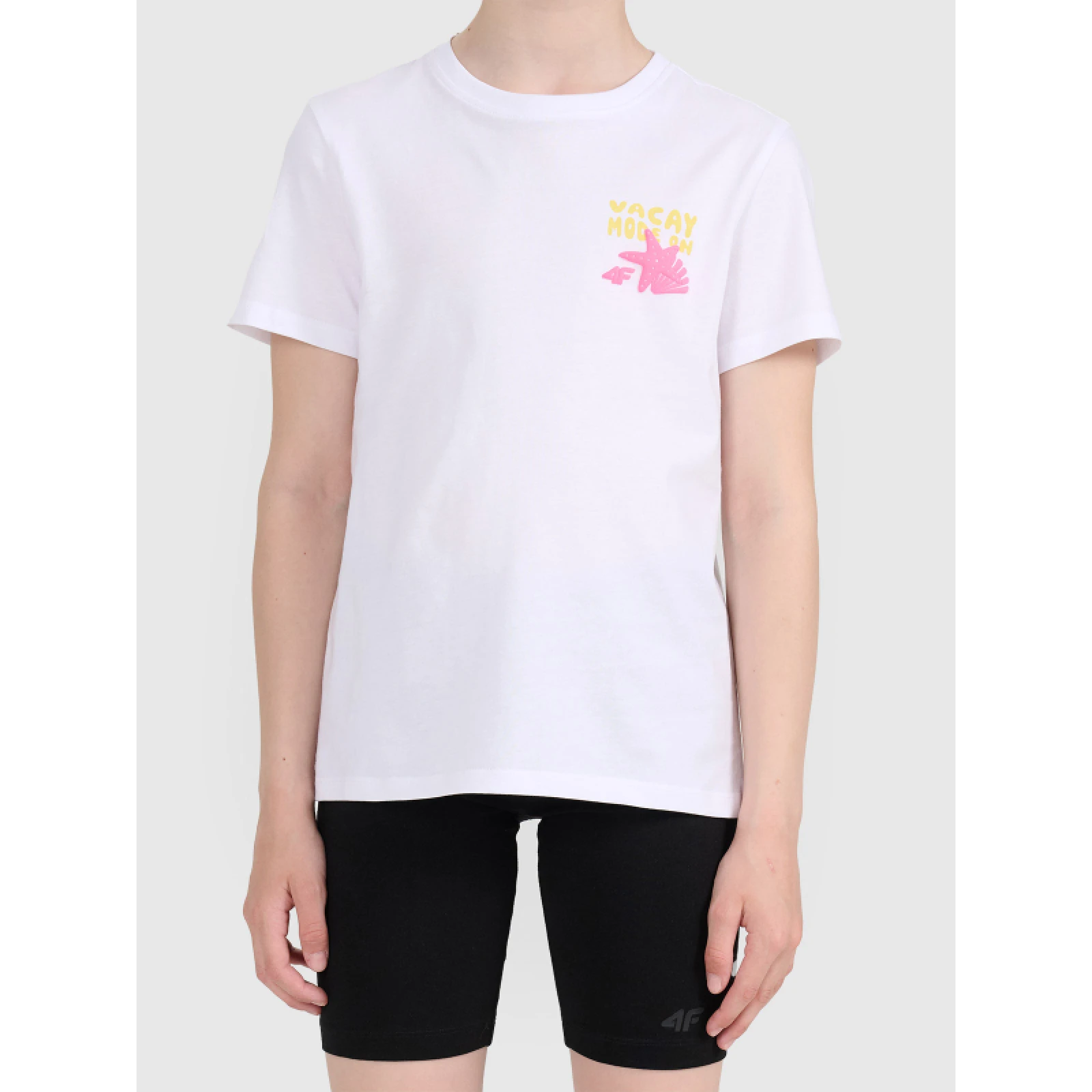Lány póló rövid ujjú 4F JUNIOR TSHIRT F2939-10S-WHITE - Pohlavie: Gyerek · záber 3