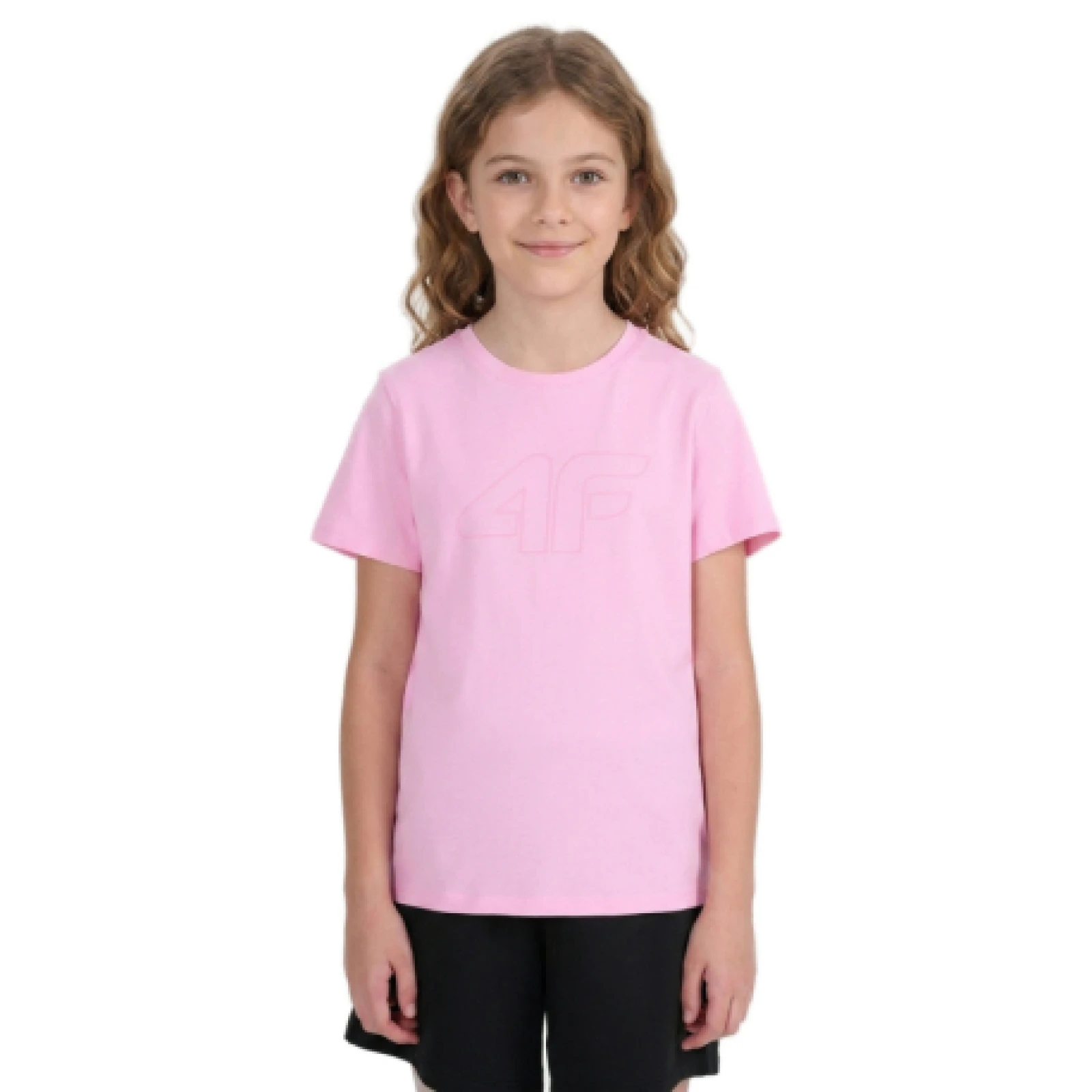 Lány póló rövid ujjú 4F JUNIOR TSHIRT F3004-56S-LIGHT PINK - Pohlavie: Gyerek · záber 1