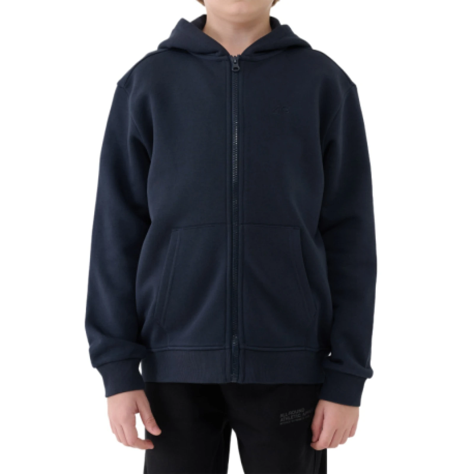Fiú bélelt kapucnis pulóver zipzárral 4F JUNIOR SWEATSHIRT M1859-4FJWMM00TSWSM1859-31S-NAVY - Pohlavie: Gyerek · záber 1
