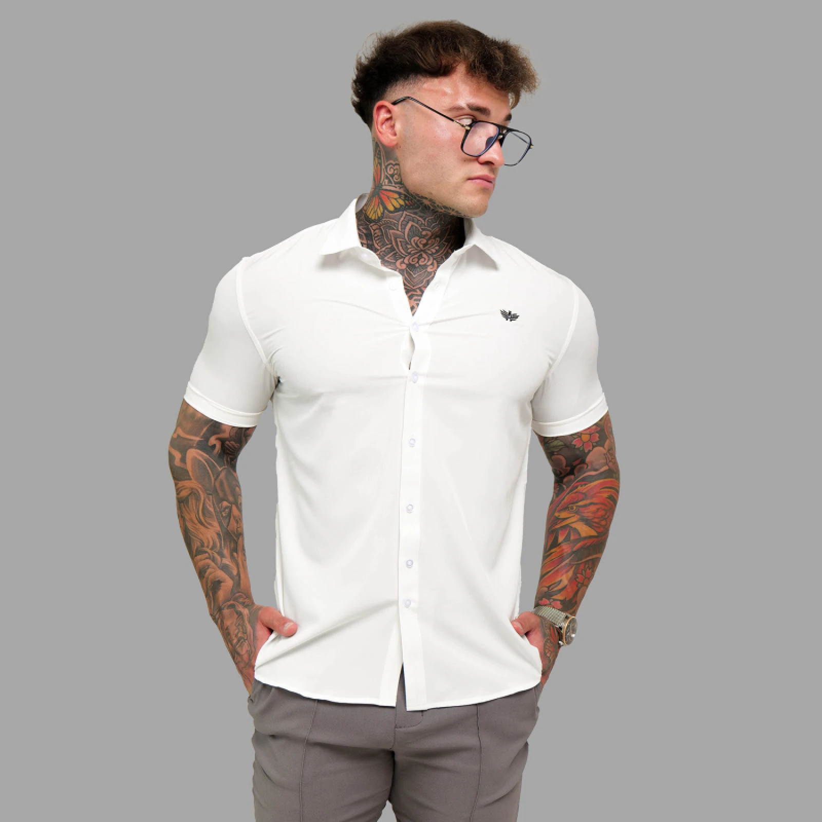 Sztreccs ing Iron Aesthetics Short Slim Stretch, natural · záber 5