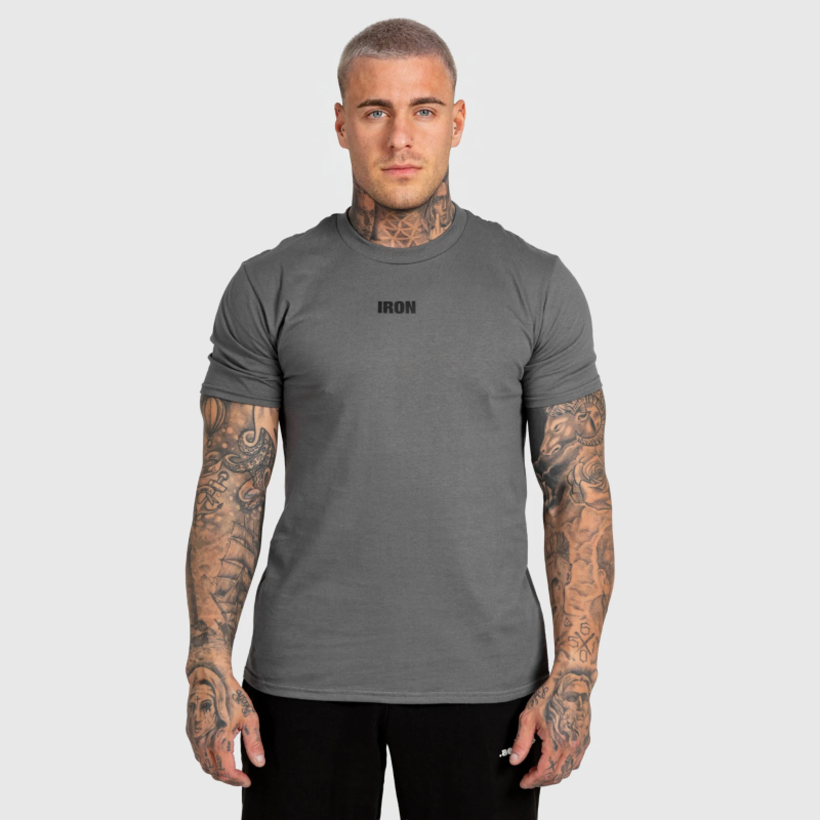 Férfi póló Iron Aesthetics Reflect, sötétszürke · záber 2