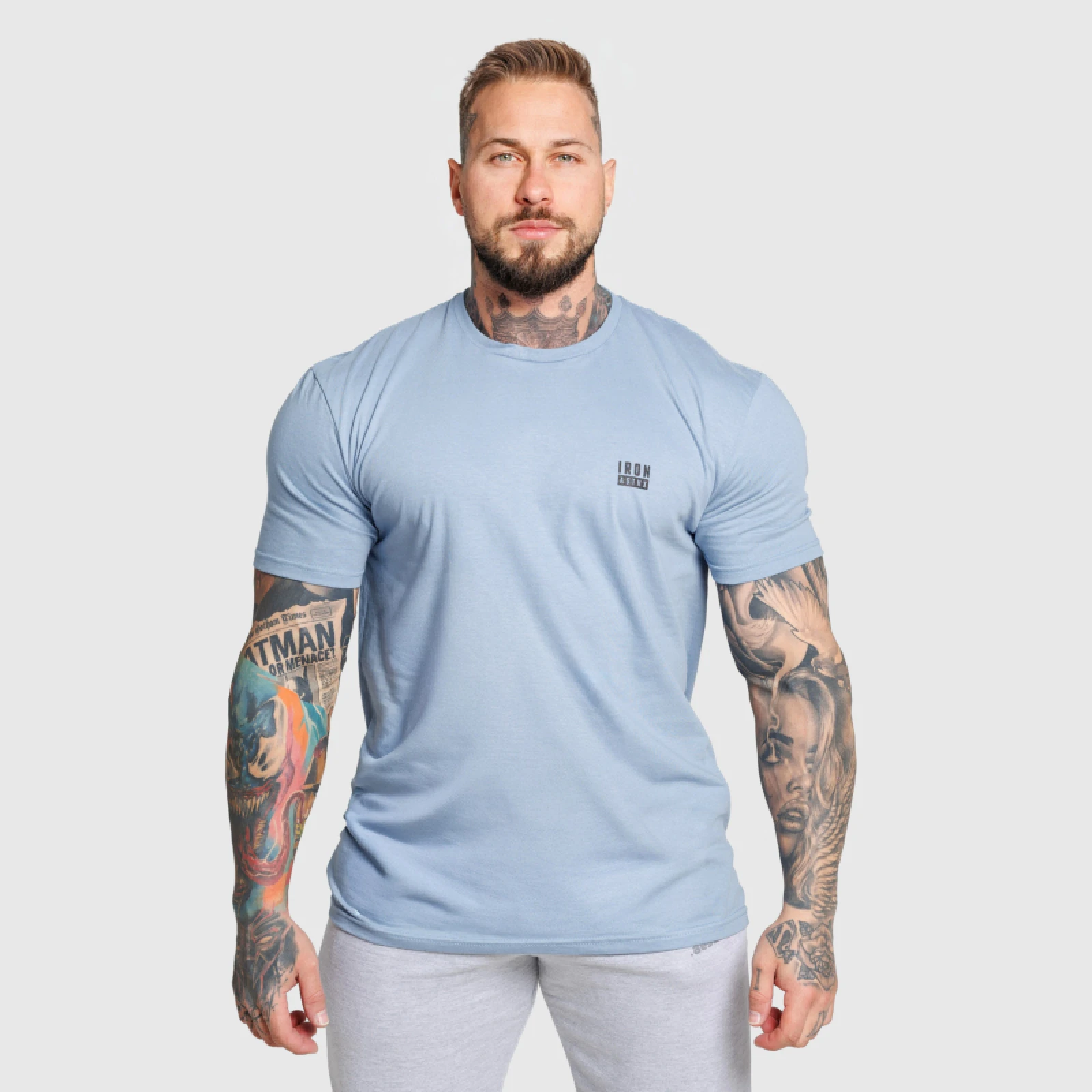 Férfi póló Iron Aesthetics Blackout, kék · záber 2