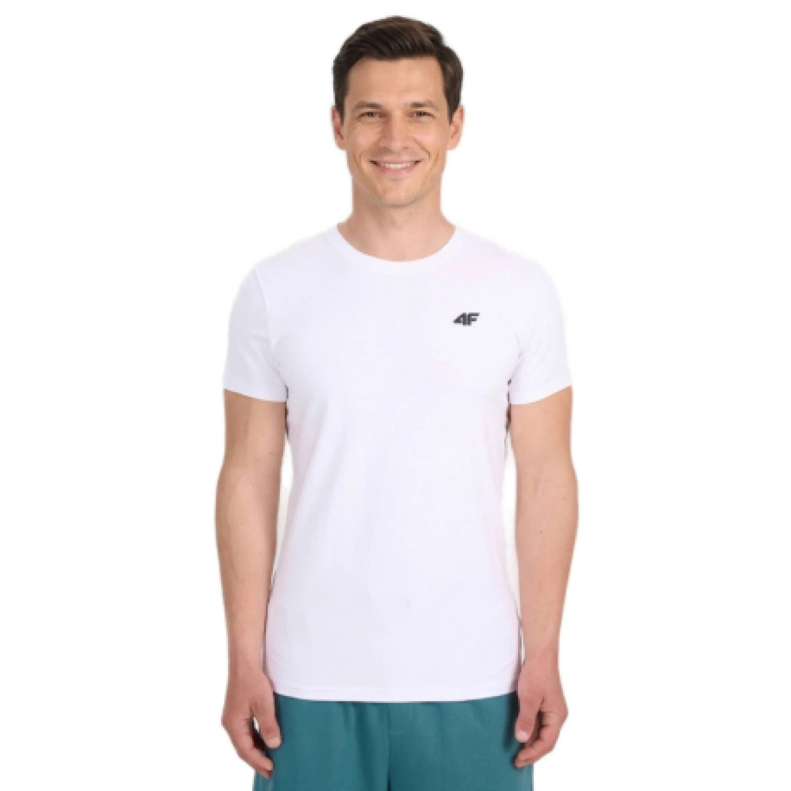 Férfi rövid ujjú póló 4F TSHIRT M3340-10S-WHITE · záber 1