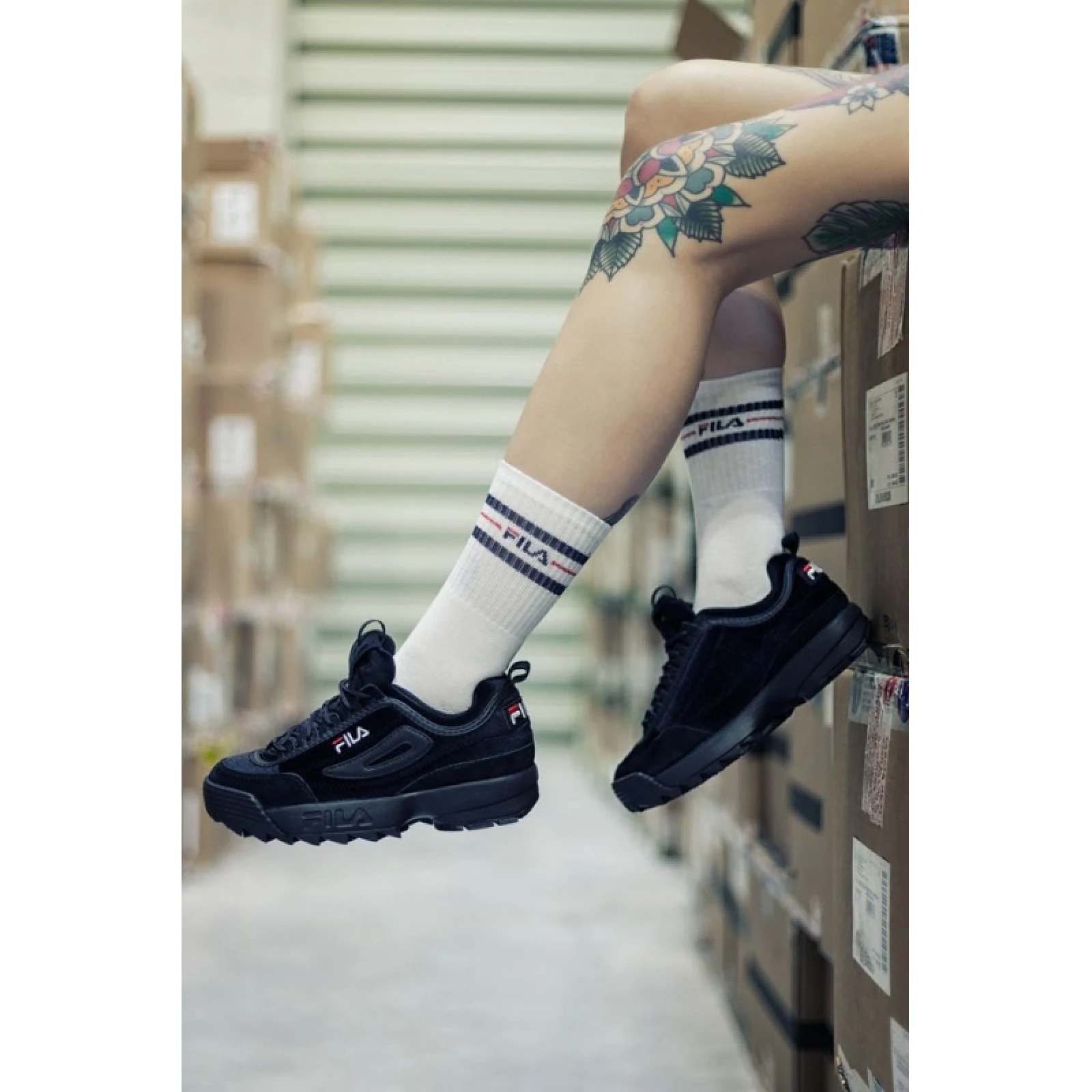 Zoknik FILA F9092 SOCKS 3-PACK-300 WHITE · záber 5
