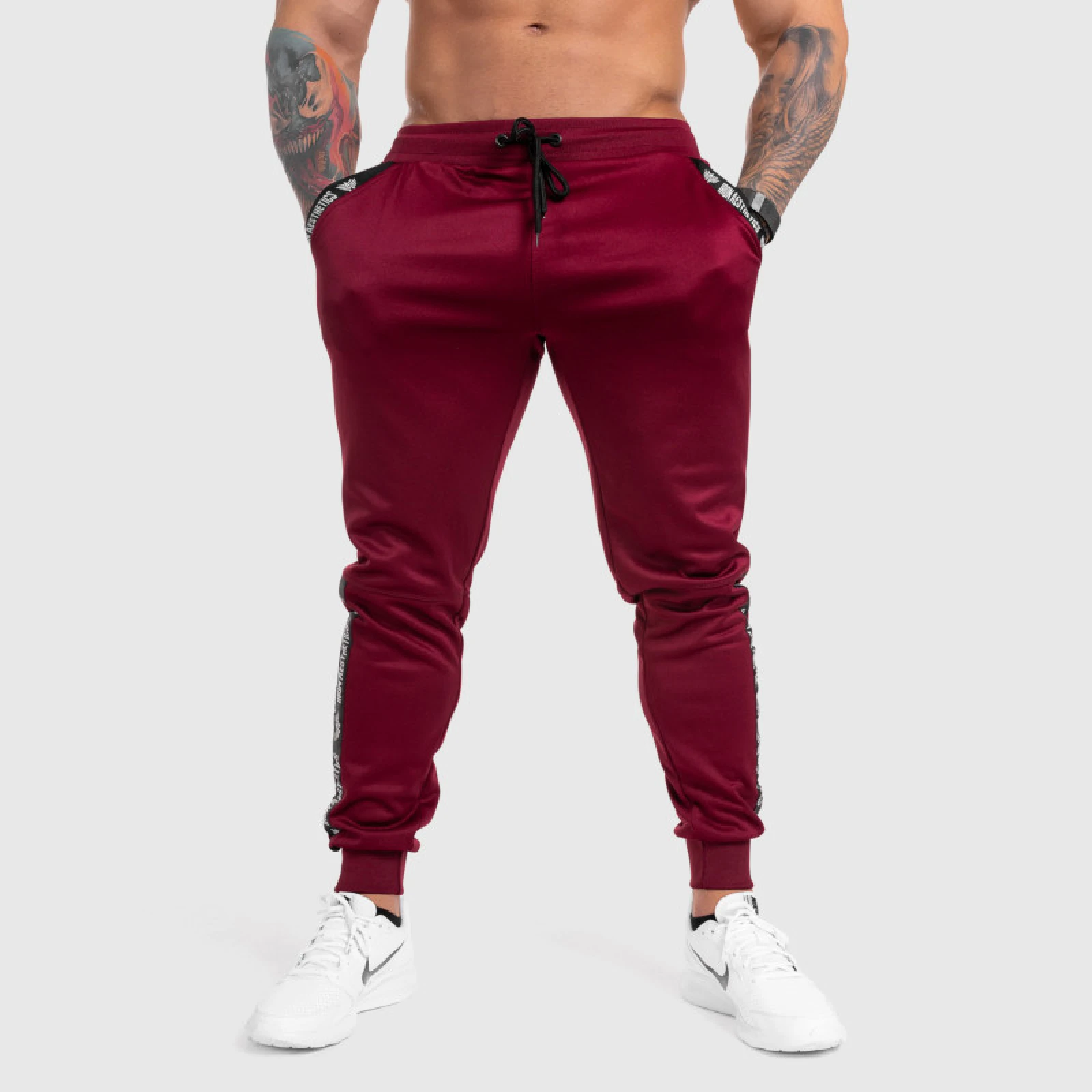 Jogger melegítő Iron Aesthetics Partial, bordó · záber 2