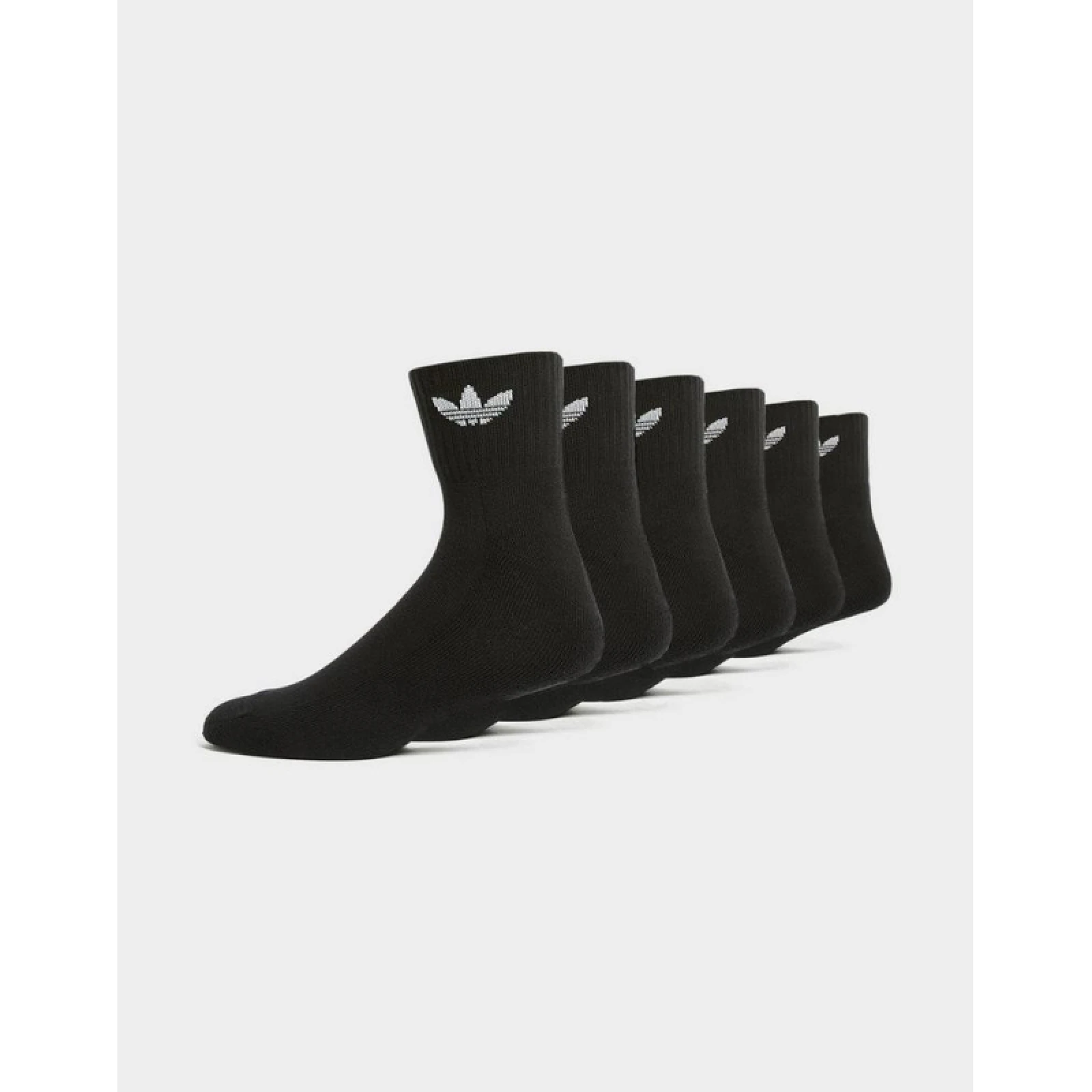 Zoknik ADIDAS ORIGINALS 6 PACK-MID ANKLE SCK-BLACK · záber 3