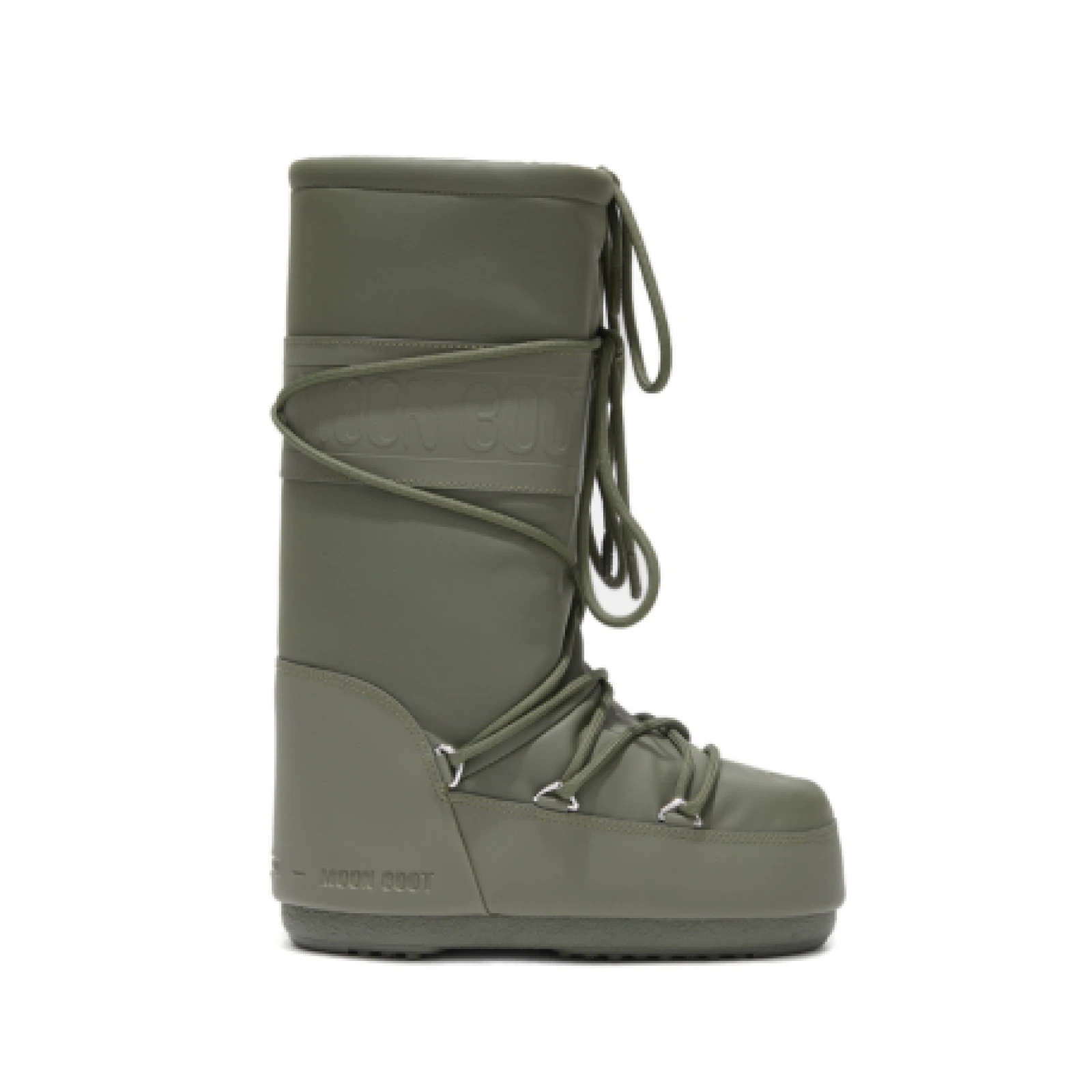 Női magas téli csizmák MOON BOOT ICON RUBBER, 002 khaki · záber 1