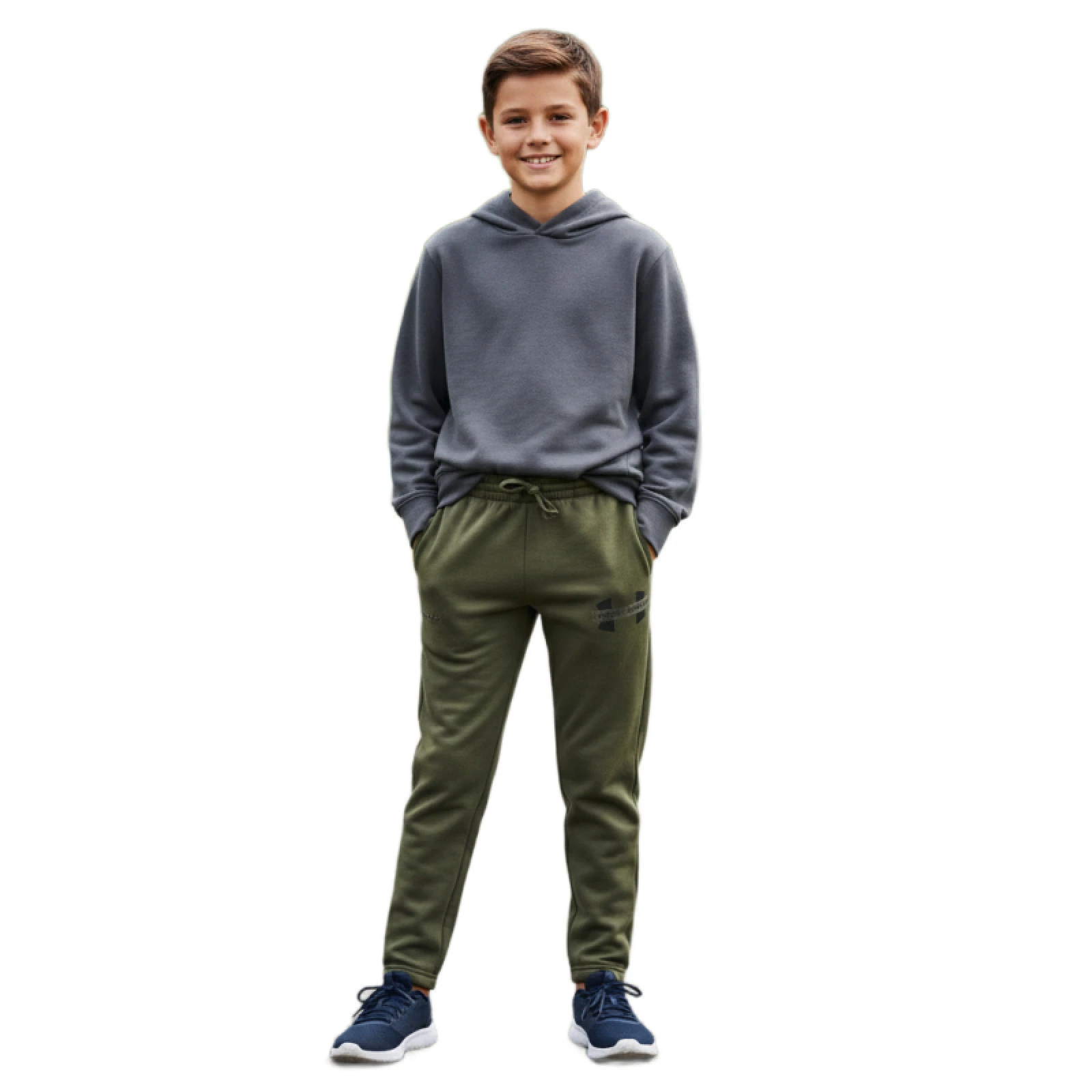 Fiú melegített melegítőnadrágok UNDER ARMOUR UA Rival Flc Cblck Grphc Jgr · záber 12