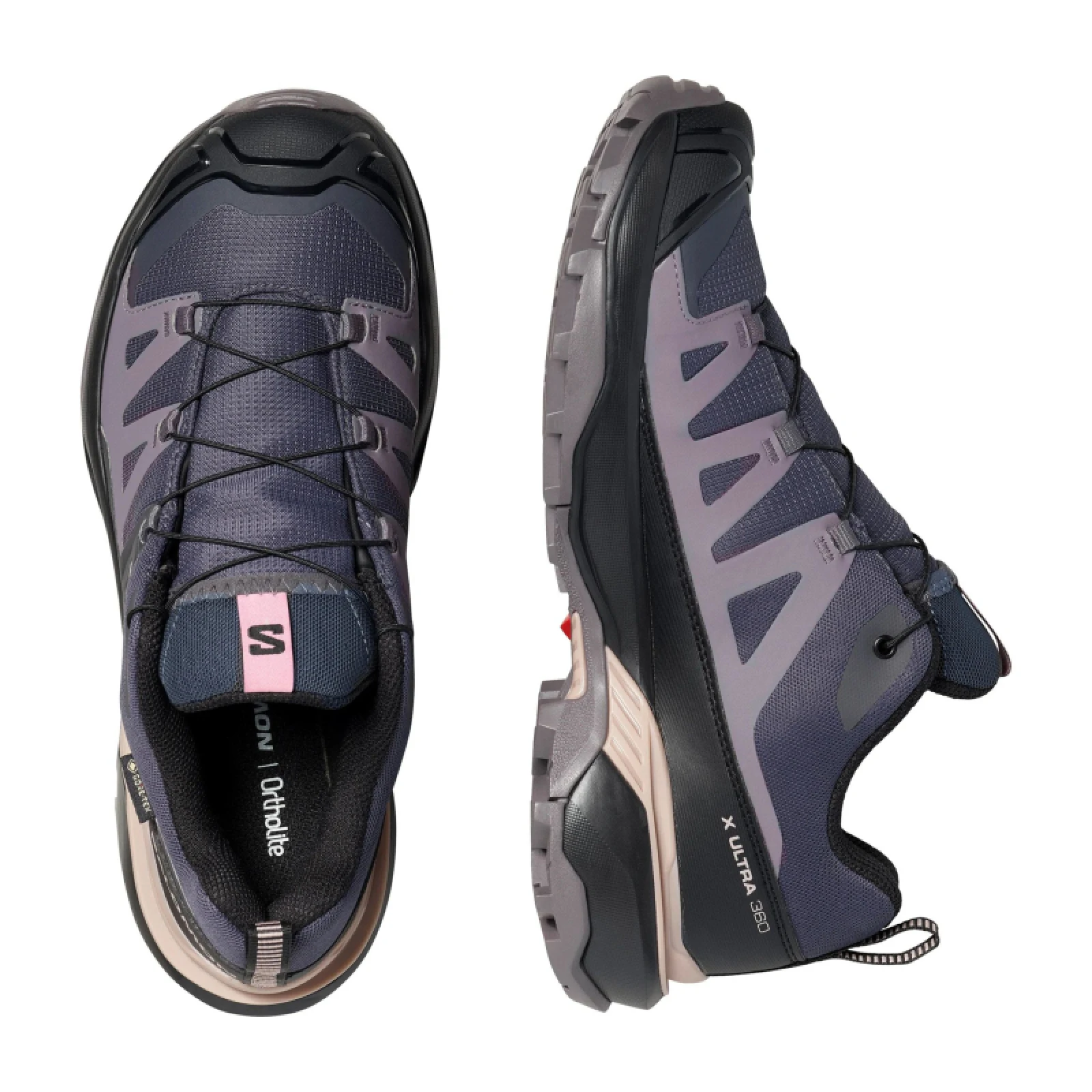 Női alacsony túracipő SALOMON X Ultra 360 GTX W nine iron excalibur shadow gray · záber 4