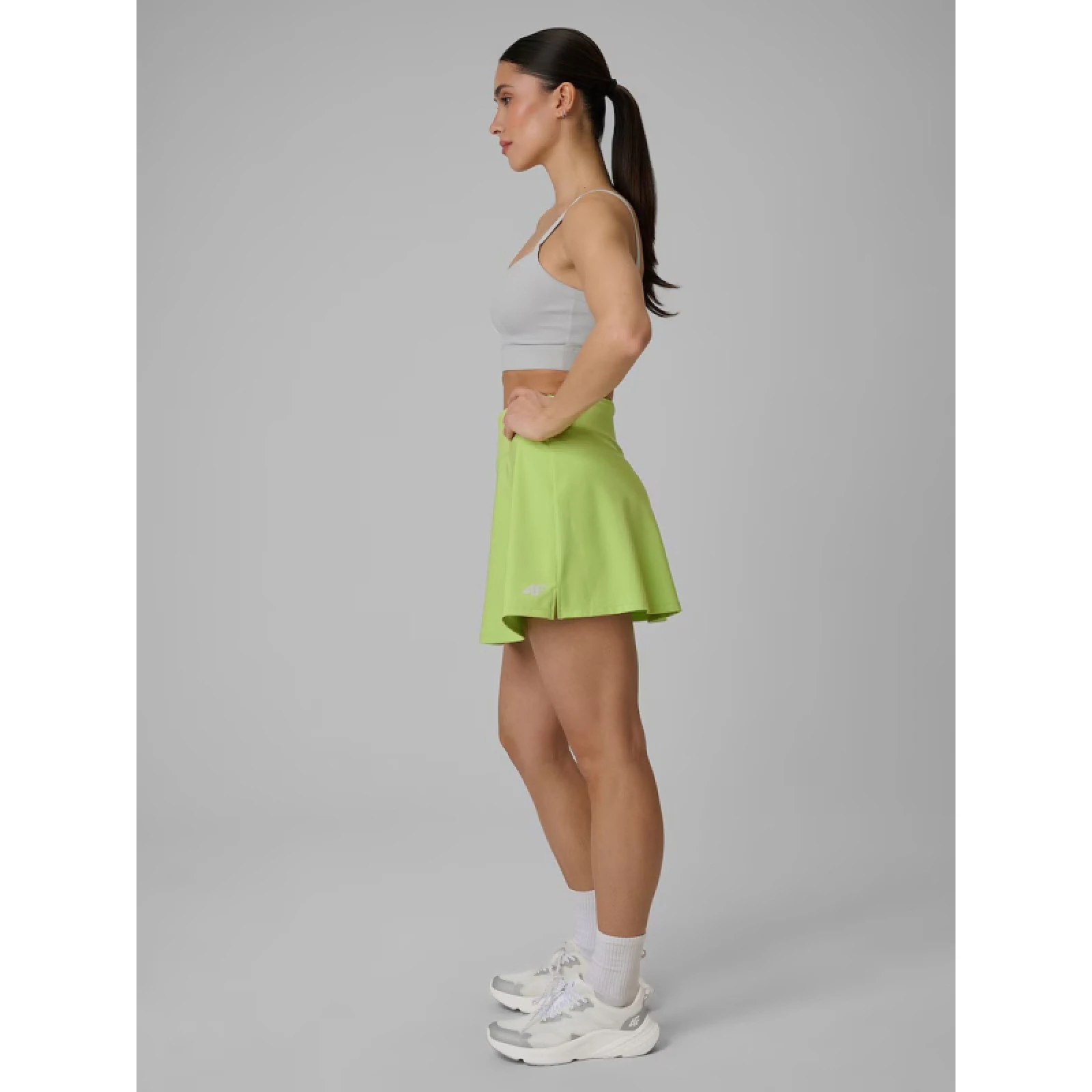 Női edzőszoknya 4F SKIRT FNK F017-42S-LIGHT GREEN · záber 5