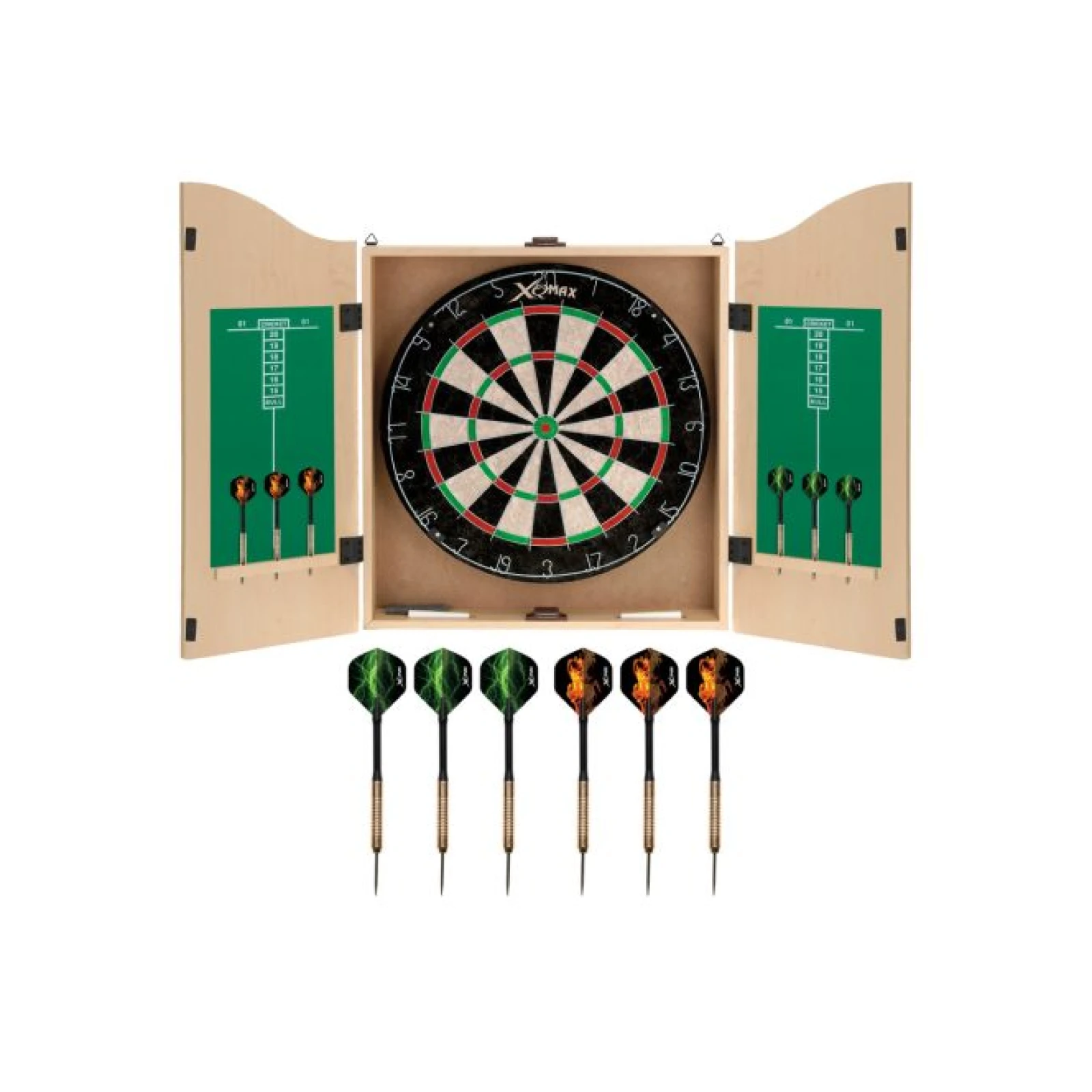 XQMAX komplett dart csomag home darts centre (bükk színű kabinet) utolsó darab · záber 2
