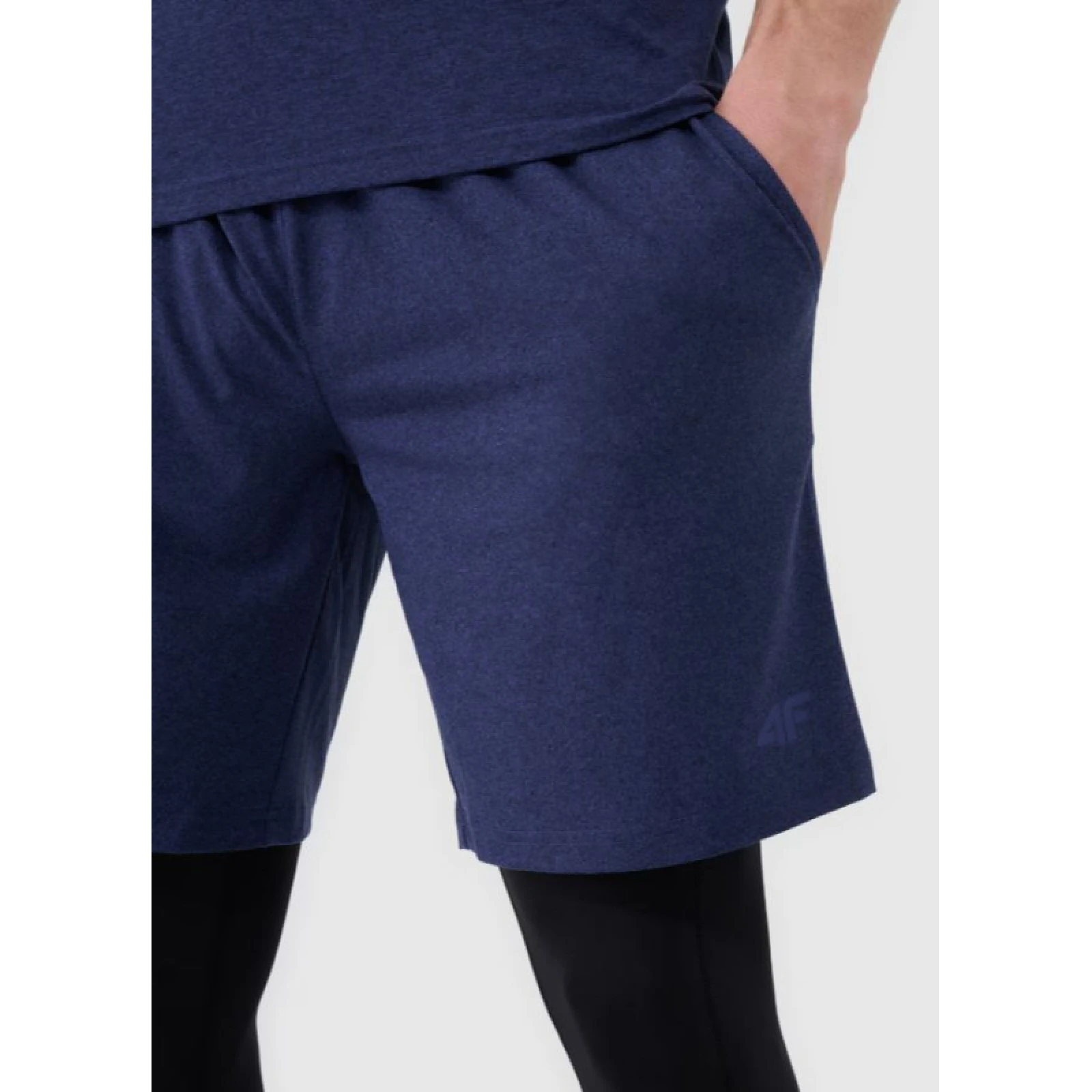 Férfi edzőnadrágok 4F SHORTS FNK M0911-30M-DARK BLUE MELANGE · záber 2