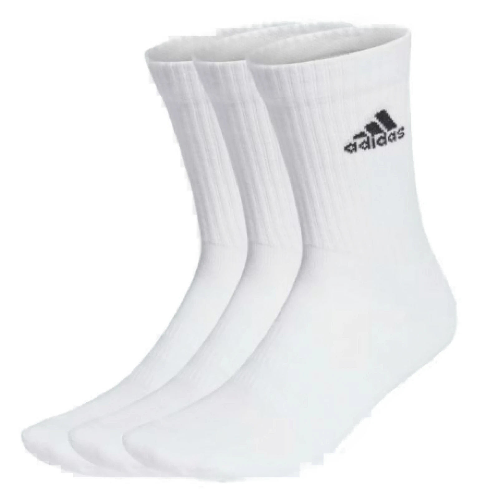 Zoknik ADIDAS 3 PACK - CUSH CRW 3PP-WHITE BLACK · záber 1