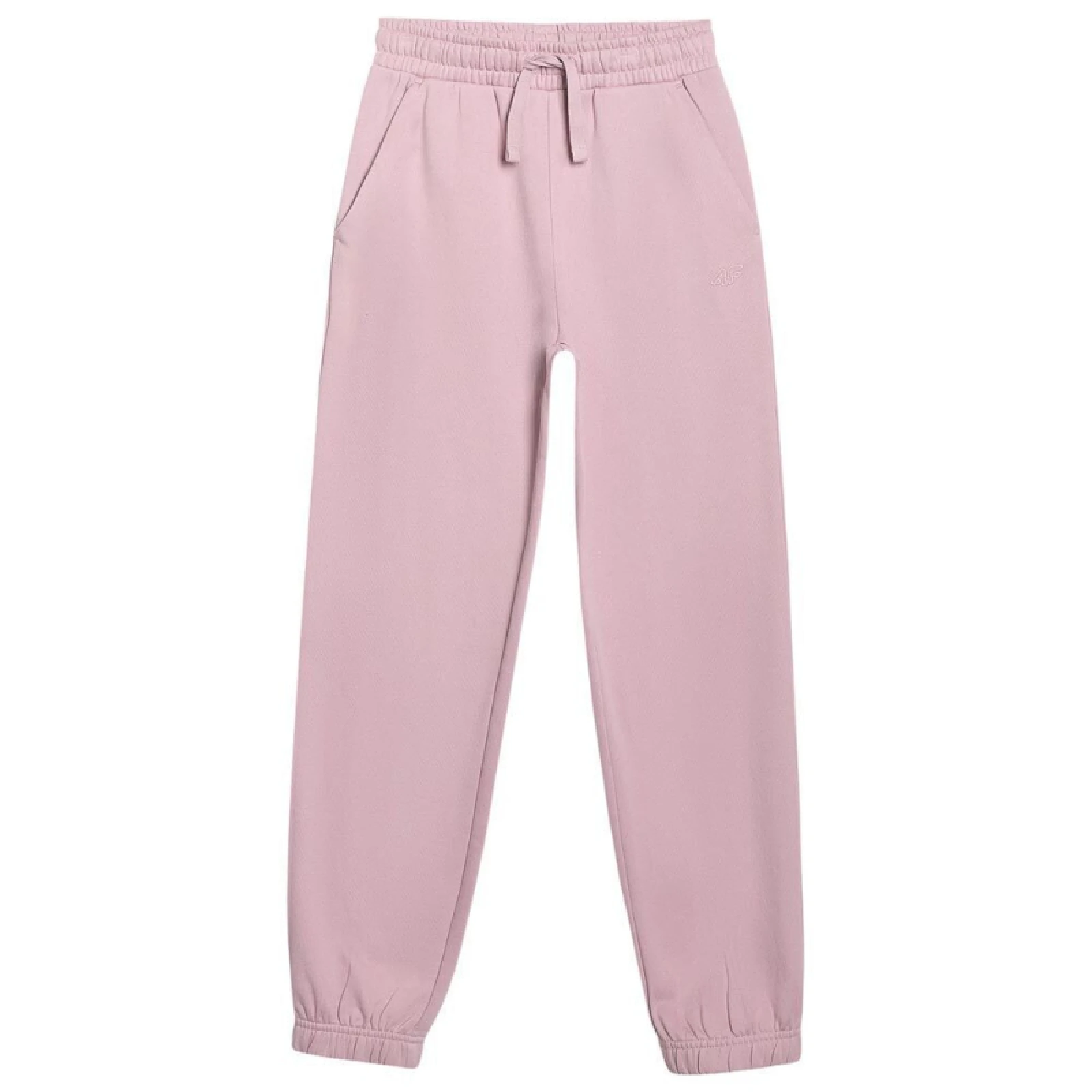 Lány melegítőnadrágok 4F JUNIOR TROUSERS CAS F1249-4FJWAW25TTROF1249-56S-LIGHT PINK · záber 2