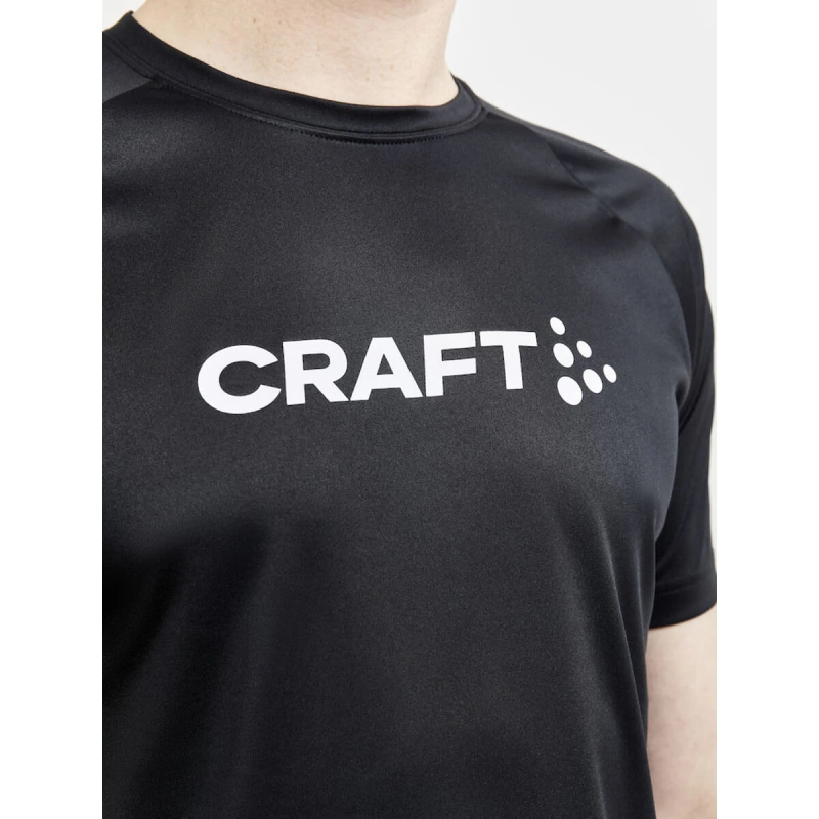Férfi rövid ujjú edzőpóló CRAFT CORE ESSENCE LOGO TEE M · záber 5