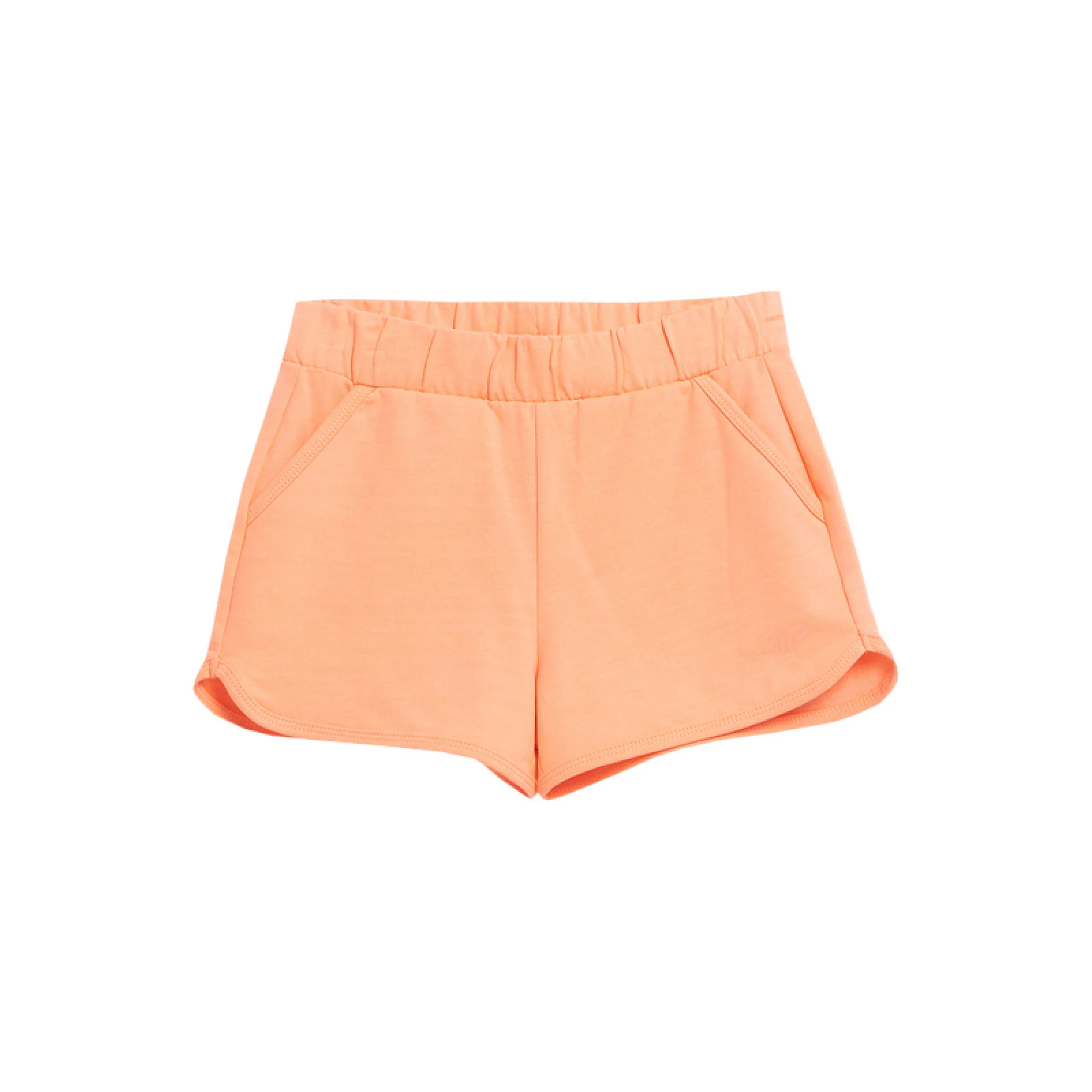 Lány melegítőnadrág rövidnadrág 4F JUNIOR SHORTS CAS F099-64N-SALMON CORAL NEON · záber 5