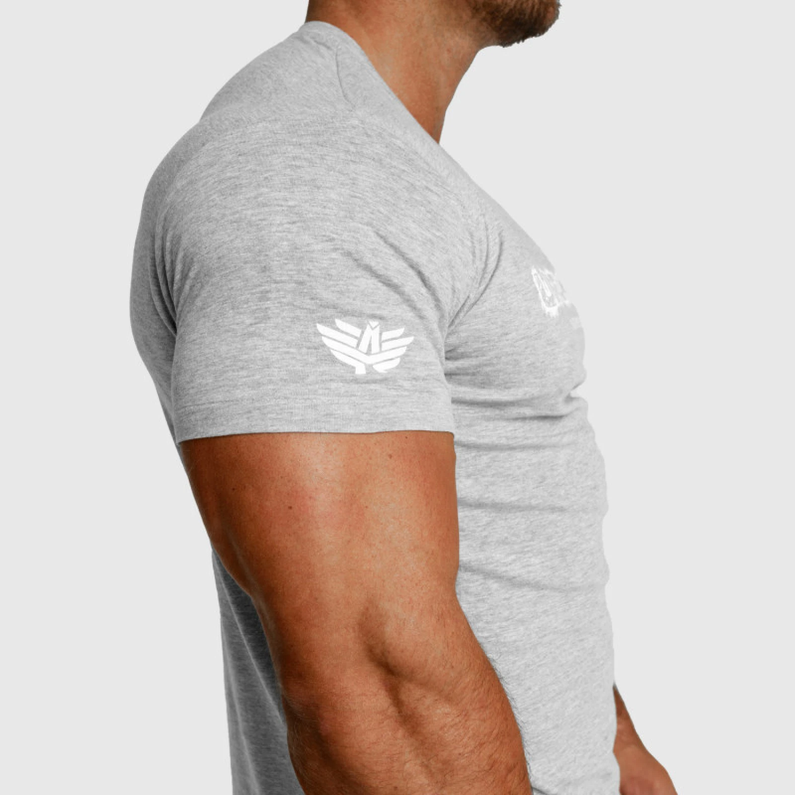 Férfi fitness póló Iron Aesthetics Unbroken, szürke · záber 3