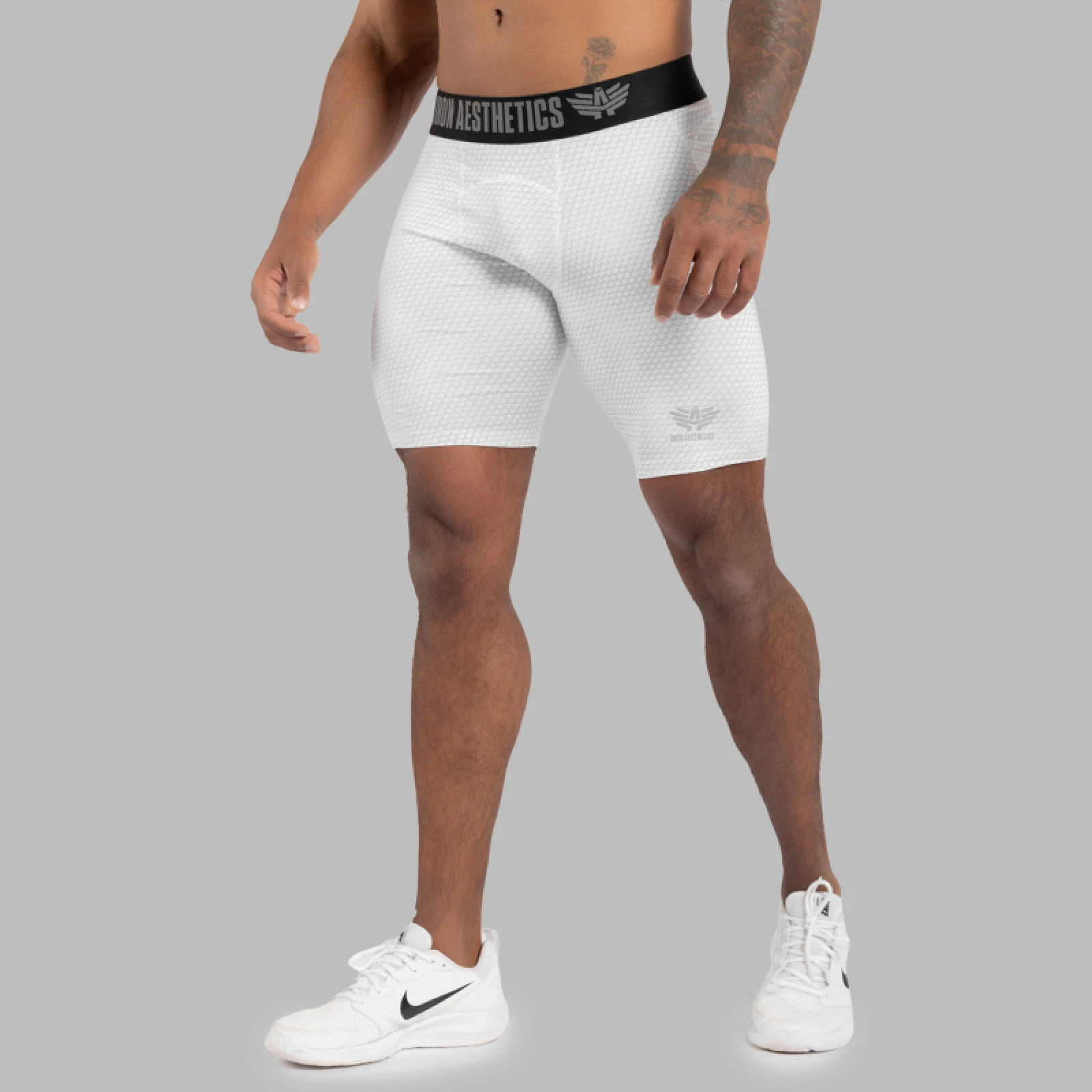 Funkcionális rövidnadrág Iron Aesthetics Evolution, fehér · záber 3