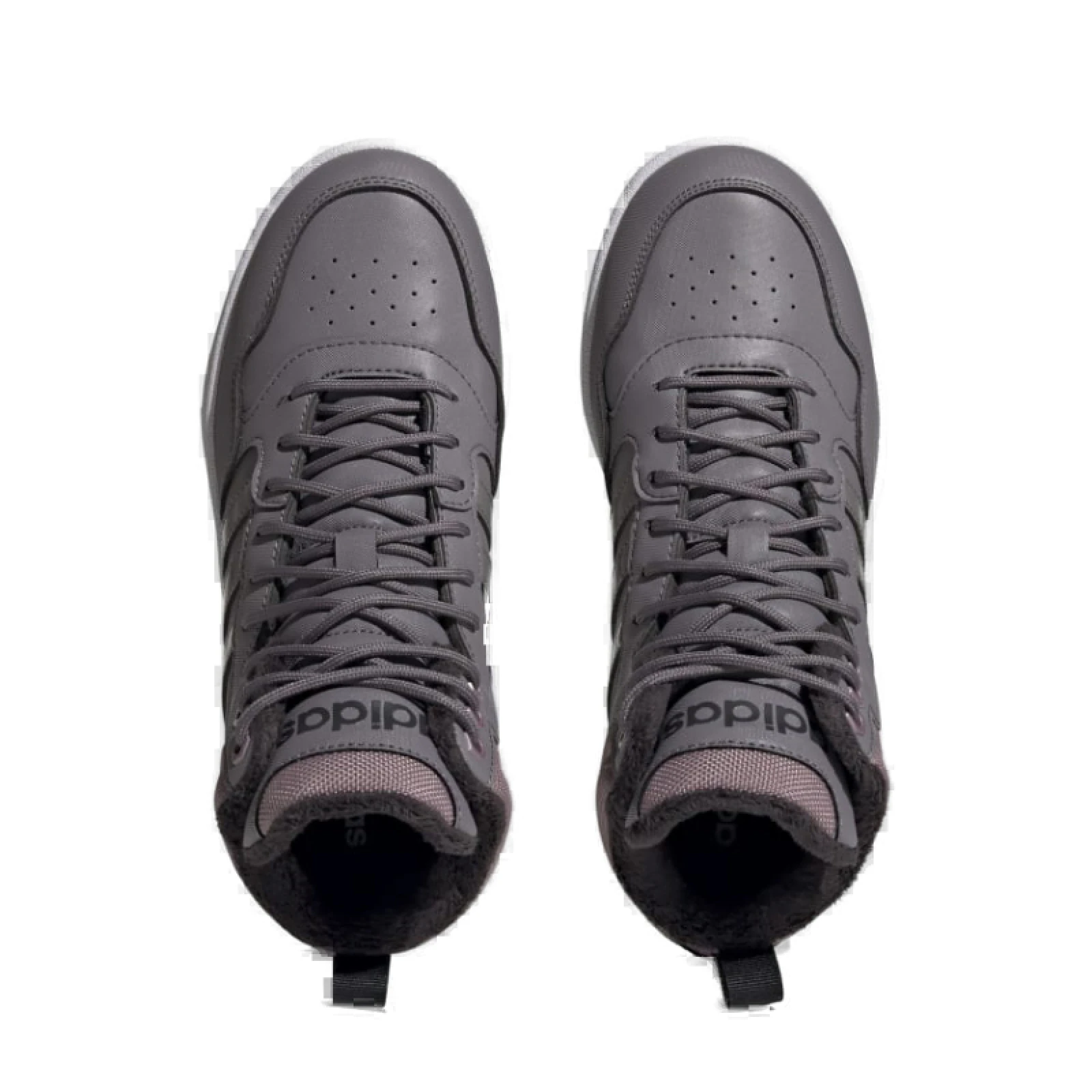 Női bokacsizmák télen ADIDAS Hoops 3.0 Mid WTR tracy grey tracy grey wonder red · záber 5