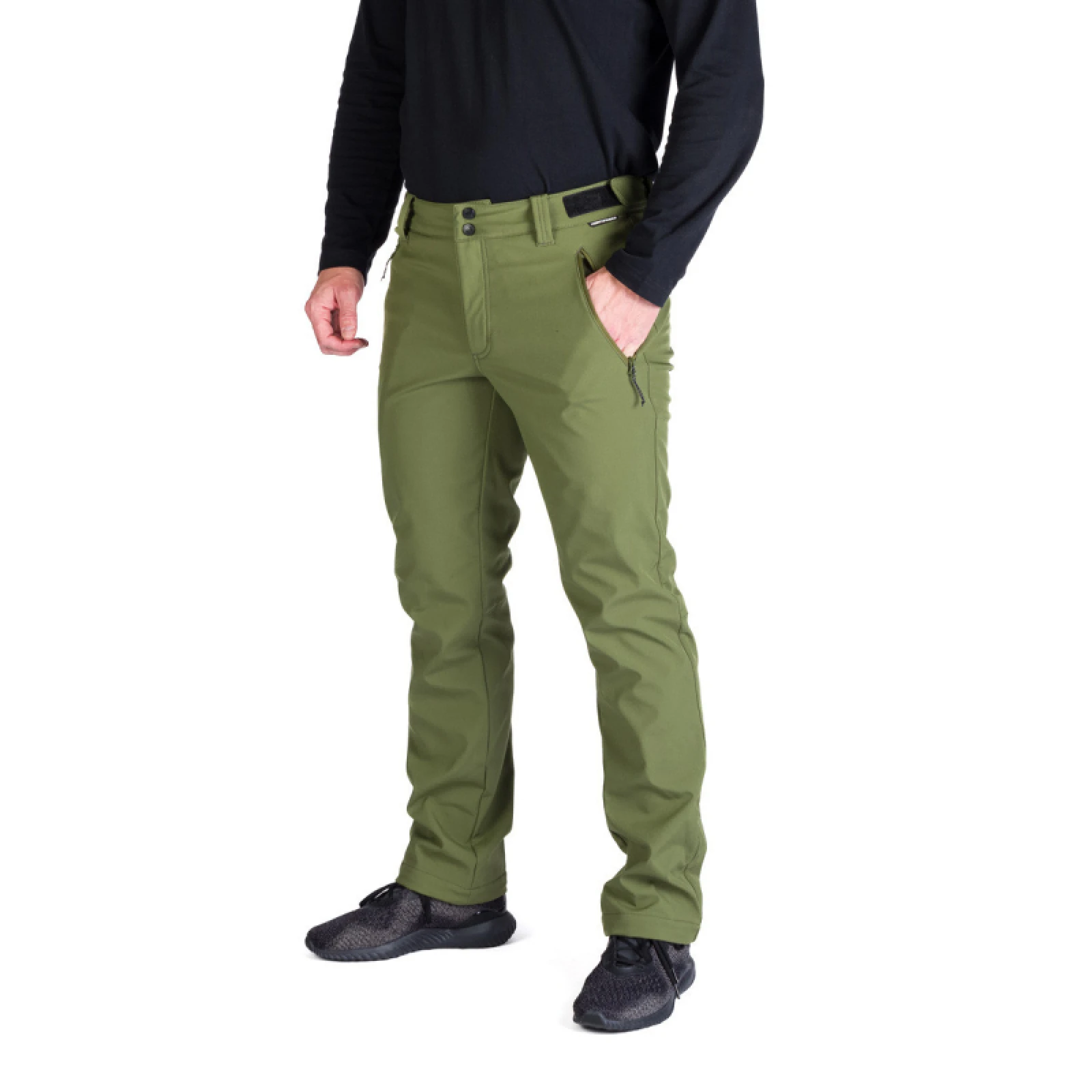 Férfi túrázó Softshell nadrágok NORTHFINDER MAURO-349olive · záber 2